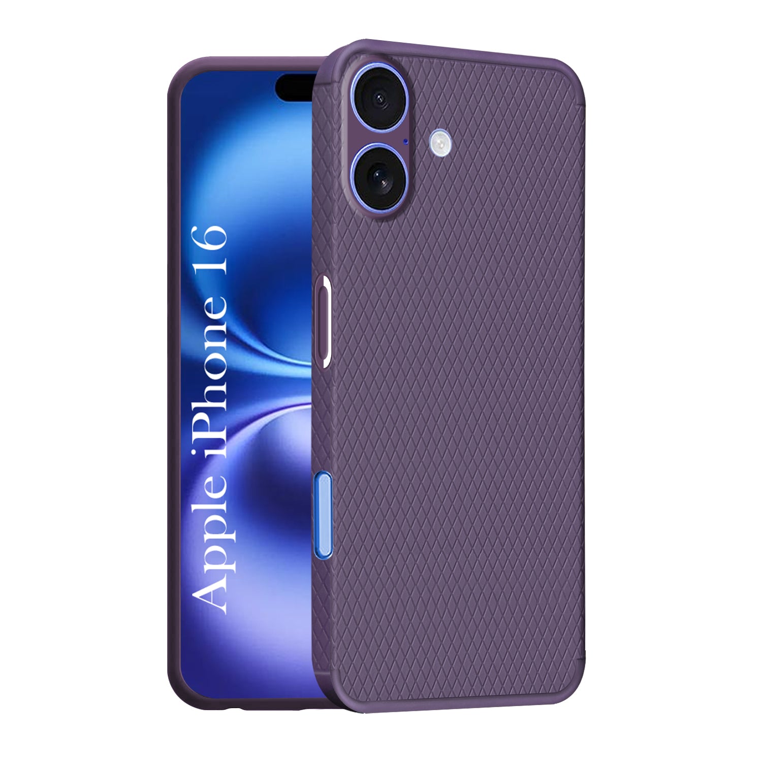 For Apple iPhone 16 Back Cover Case (Liquid Silicone | Side Grip | Camera Protection)