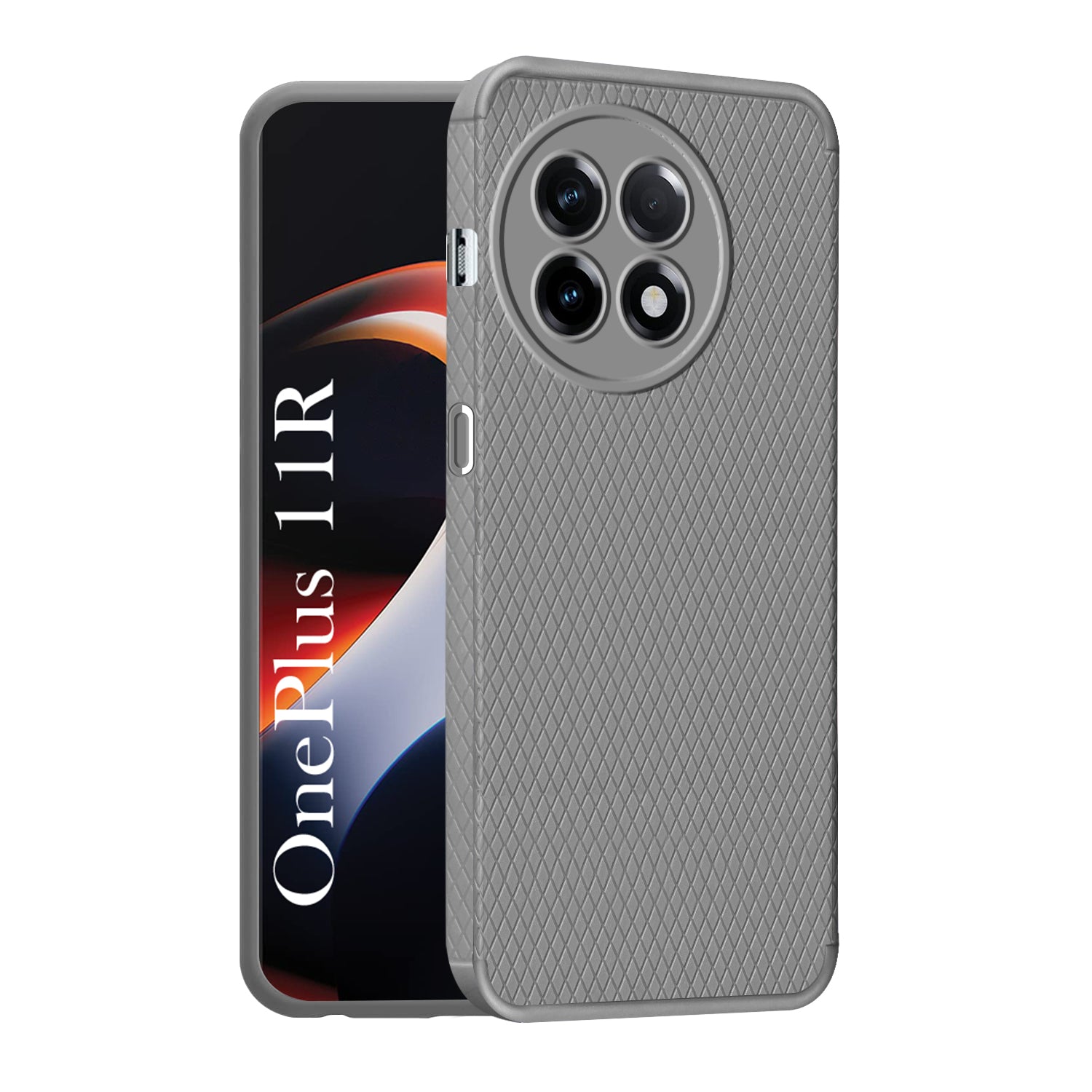 For OnePlus 11R Back Cover Case (Liquid Silicone | Side Grip | Camera Protection)