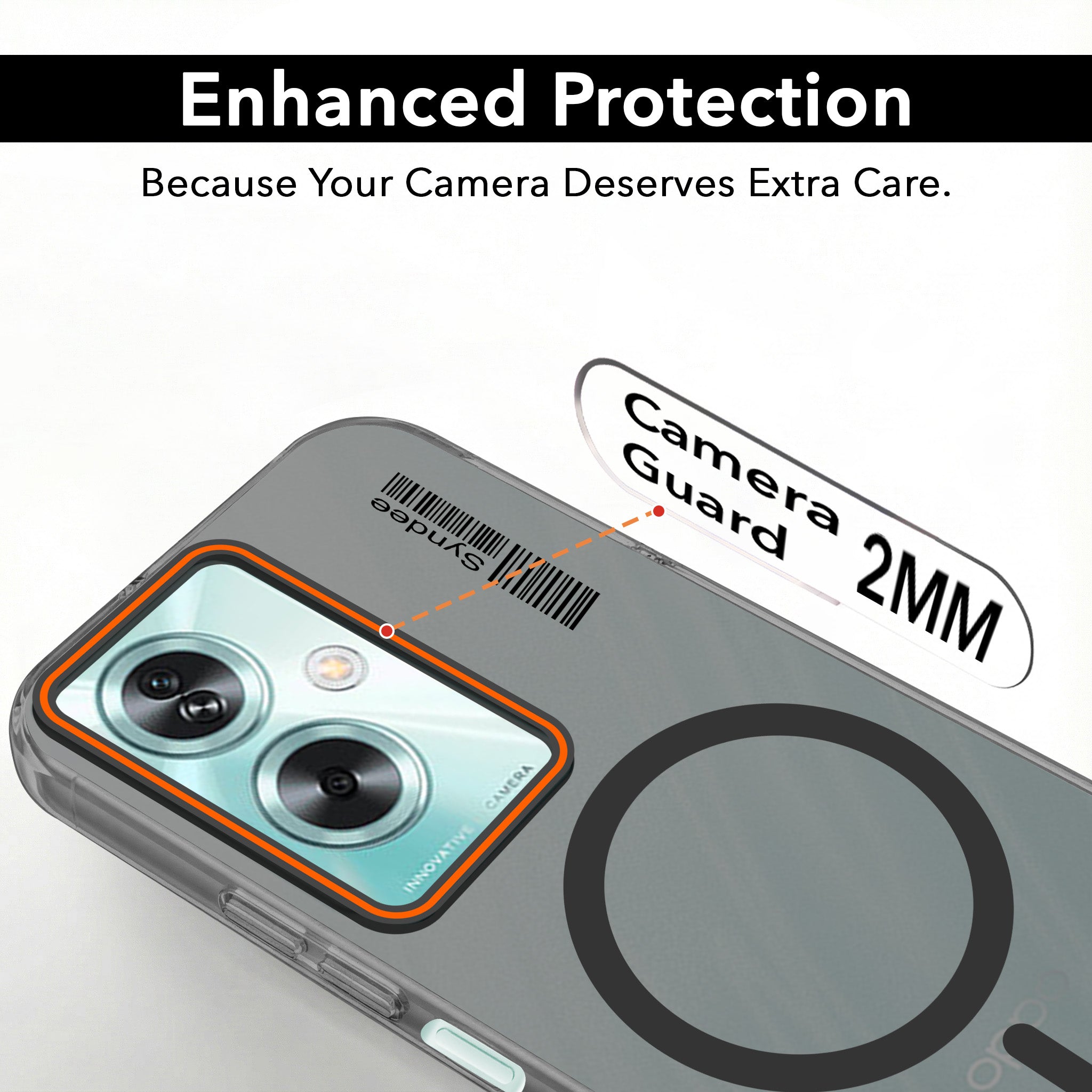 For Oppo A79 5G Back Cover Case (Soft Touch | Camera Bump Protection | MagSafe Compatible | Matte Finish)