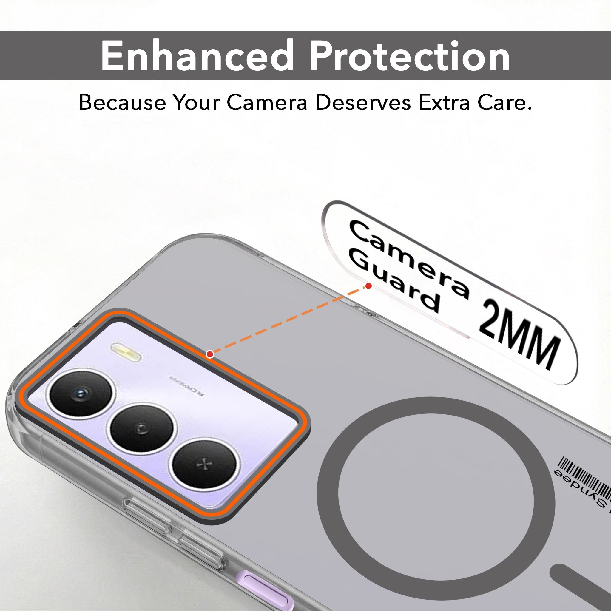 For Realme Narzo 80 Lite 5G Back Cover Case (Soft Touch | Camera Bump Protection | MagSafe Compatible | Matte Finish)