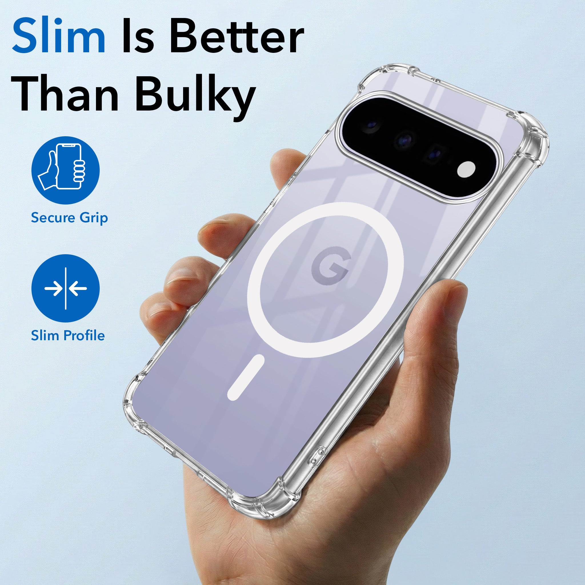 For Google Pixel 11 Back Cover Shockproof Crystal-Clear (Magsafe Wireless Support | Drop & Camera Protection | Hard Polycarbonate)