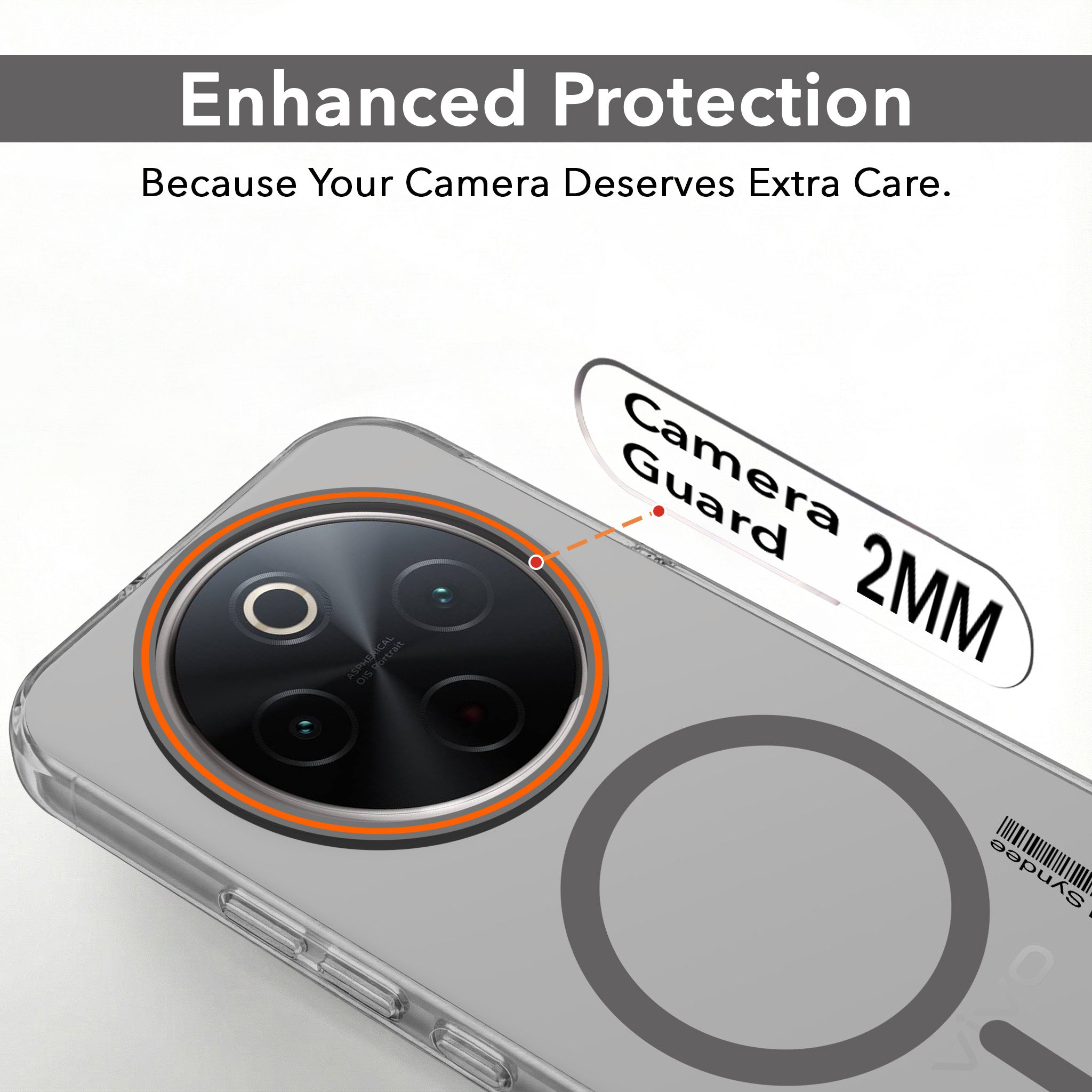 For Vivo T4 Back Cover Case (Soft Touch | Camera Bump Protection | MagSafe Compatible | Matte Finish)