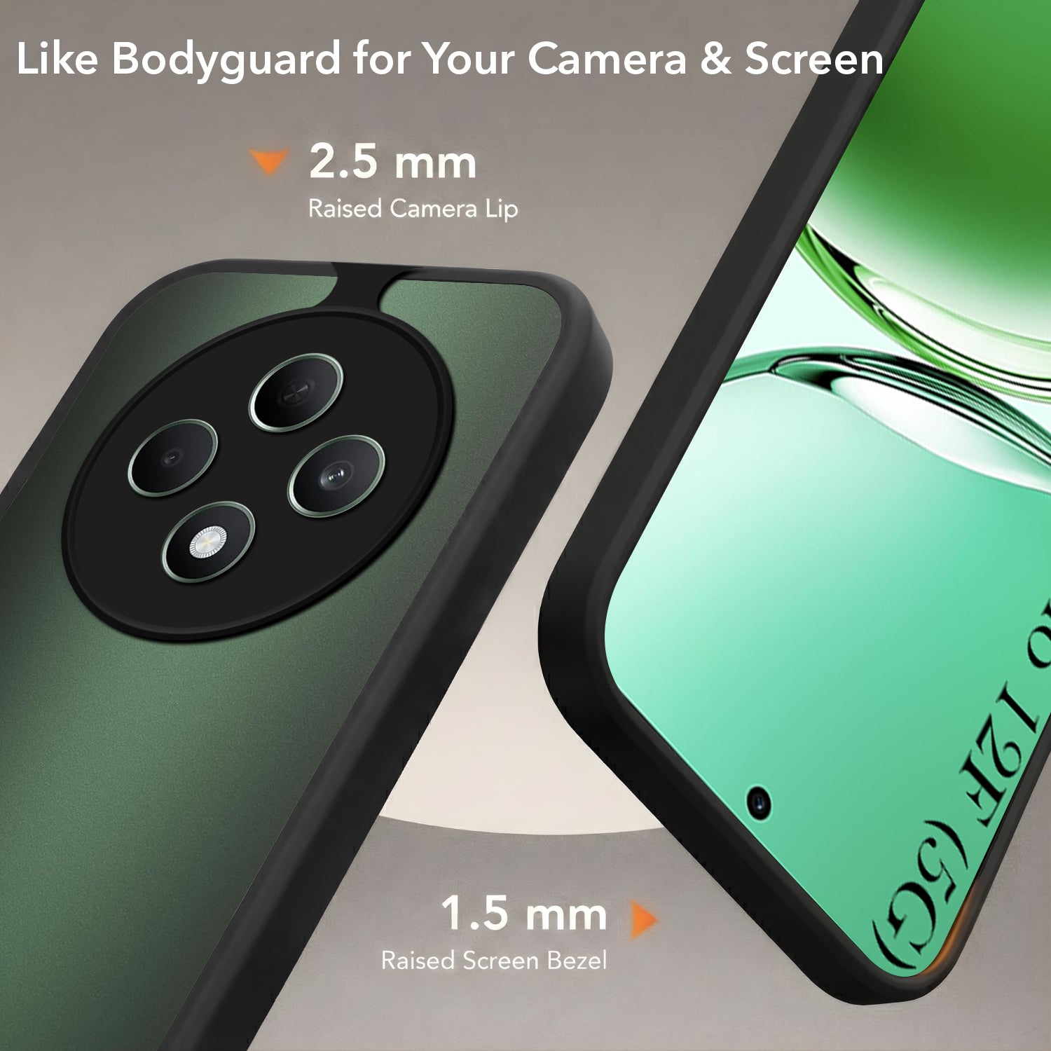 For Oppo Reno 12F Back Cover Case (Built-in Stand | Lifetime Anti Yellow | Kickstand Shockproof | Camera Protection | MagSafe Compatible)