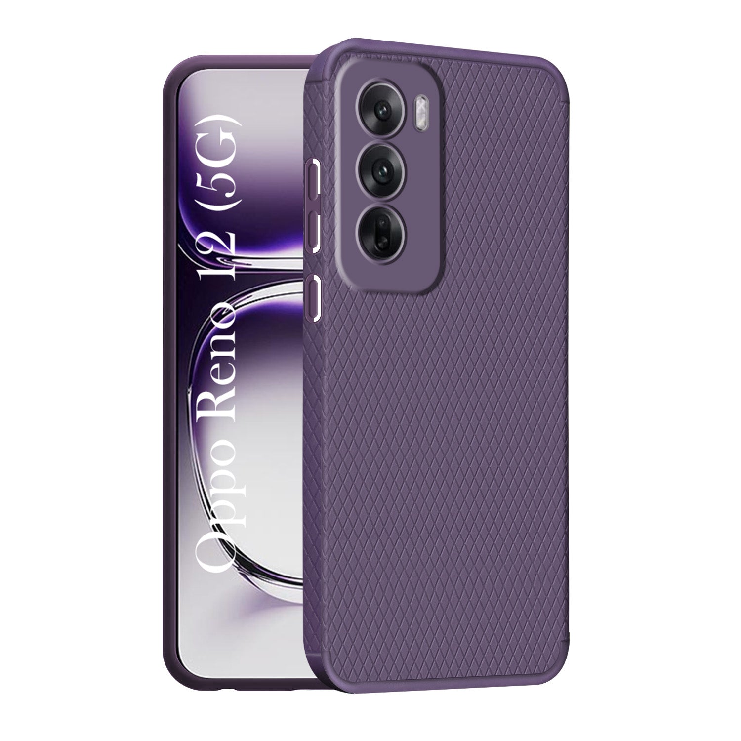 For Oppo Reno12 5G | Oppo Reno 12 5G Back Cover Case  (Liquid Silicone | Side Grip | Camera Protection)