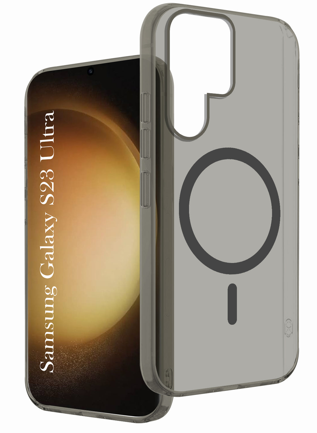 For Samsung Galaxy S23 Ultra Back Cover Case (Frosted Matte Feel | MagSafe Compatible Wireless Charging | Polycarbonate Material)