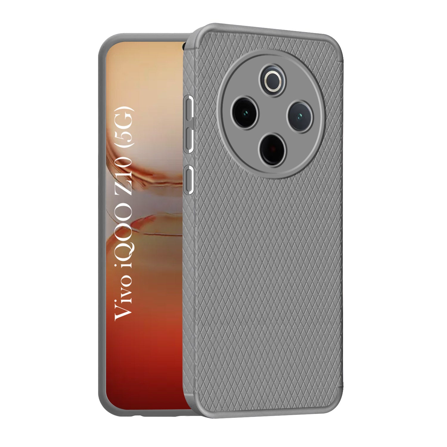 For Vivo iQOO Z10 Back Cover Case (Liquid Silicone | Side Grip | Camera Protection)