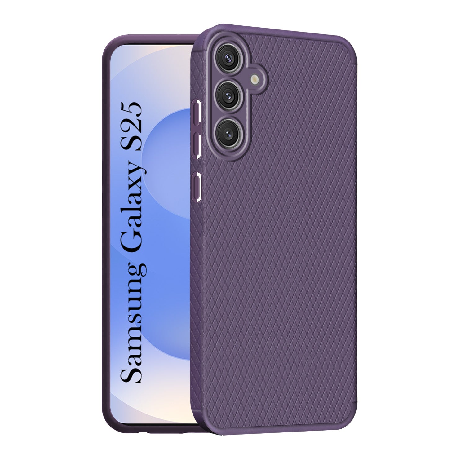 For Samsung Galaxy S25 Back Cover Case (Liquid Silicone | Side Grip | Camera Protection)