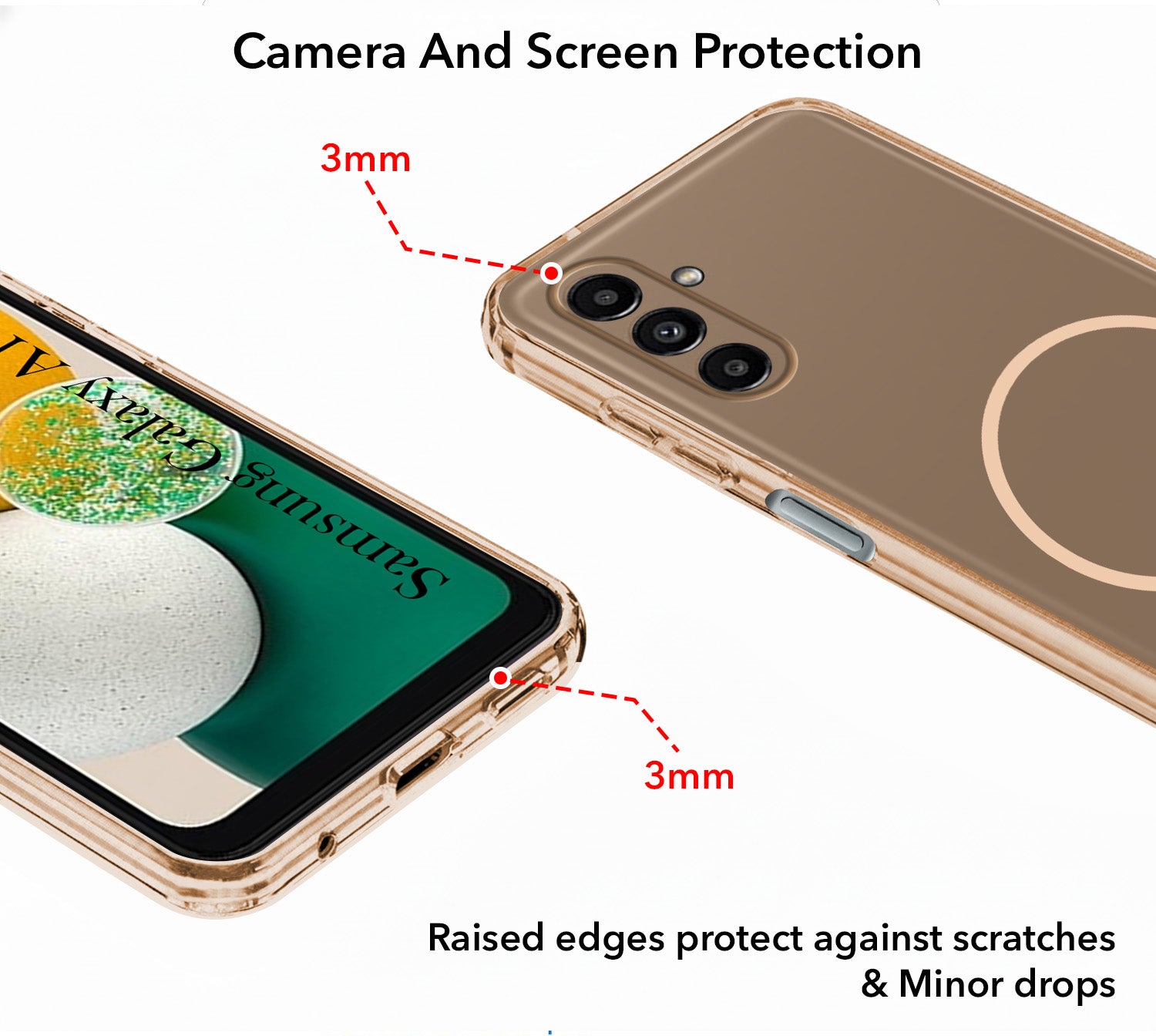 for Samsung Galaxy A14 4G | 5G Back Cover Case Silicone (Slim Paper Thin | Camera Protection Bump | Minimalist Professional | Soft Flexible)