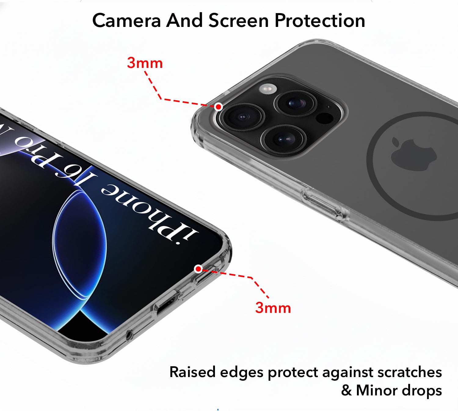 For Apple iPhone 16 Pro Max Back Cover Case Silicone (Slim Paper Thin | Camera Protection Bump | Minimalist Professional | Soft Flexible)