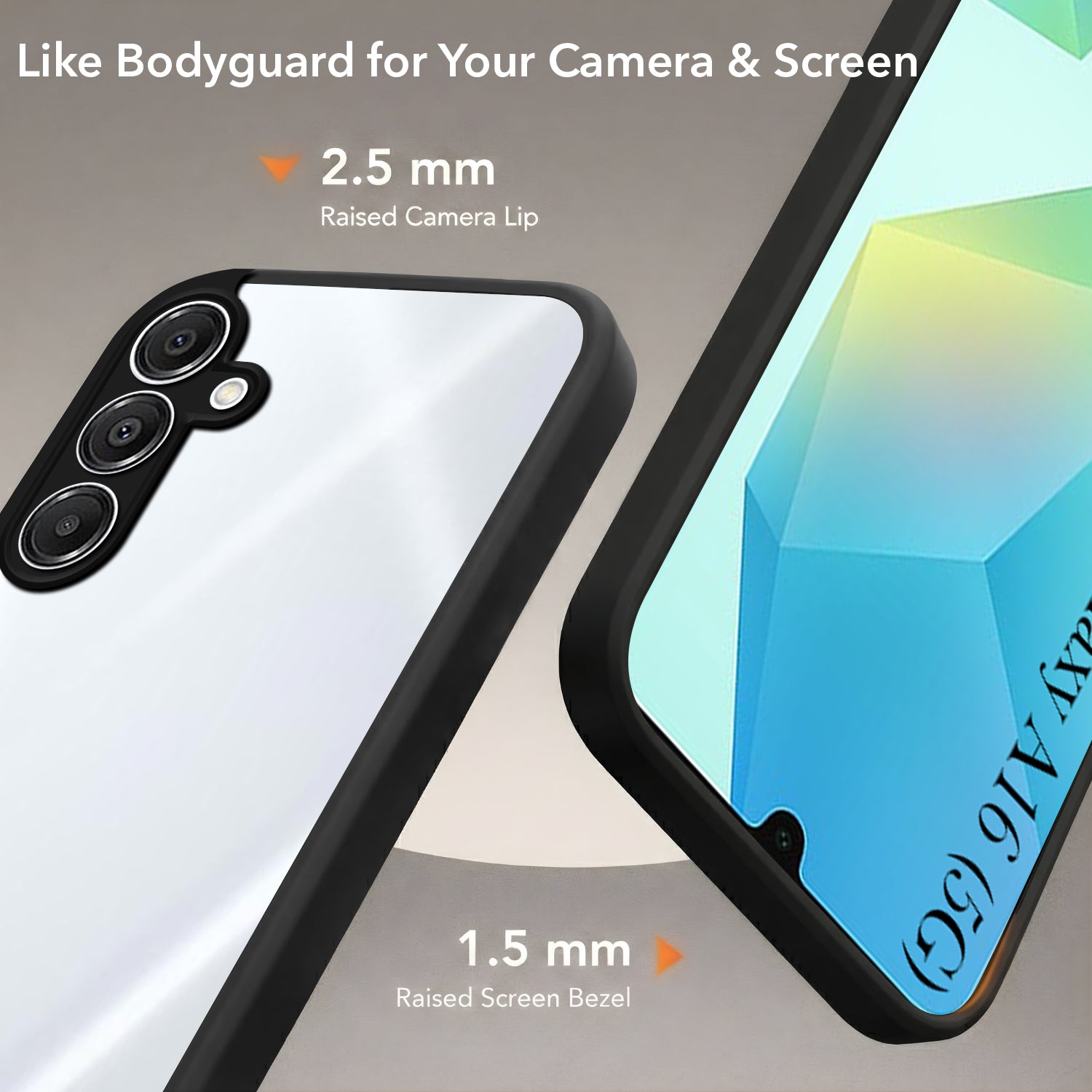For Samsung Galaxy A16 5G Back Cover Case (Built-in Stand | Lifetime Anti Yellow | Kickstand Shockproof | Camera Protection | MagSafe Compatible)