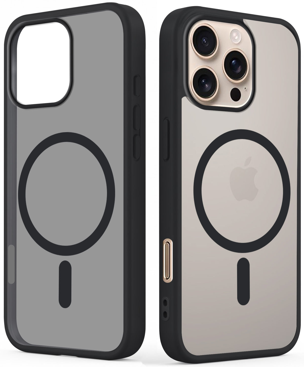 For Apple iPhone 16 Pro Matte Finish Back Case Cover (MagSafe Compatible | Translucent Soft Touch | Slim and Unbreakable)