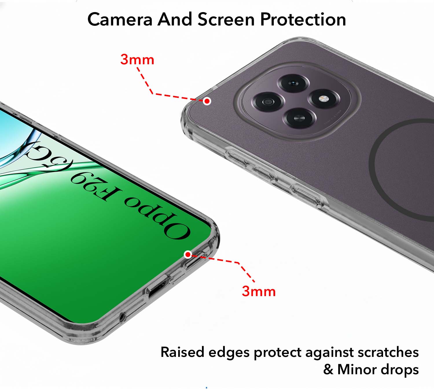 For Oppo F29 Back Cover Case Silicone (Slim Paper Thin | Camera Protection Bump | Minimalist Professional | Soft Flexible) "