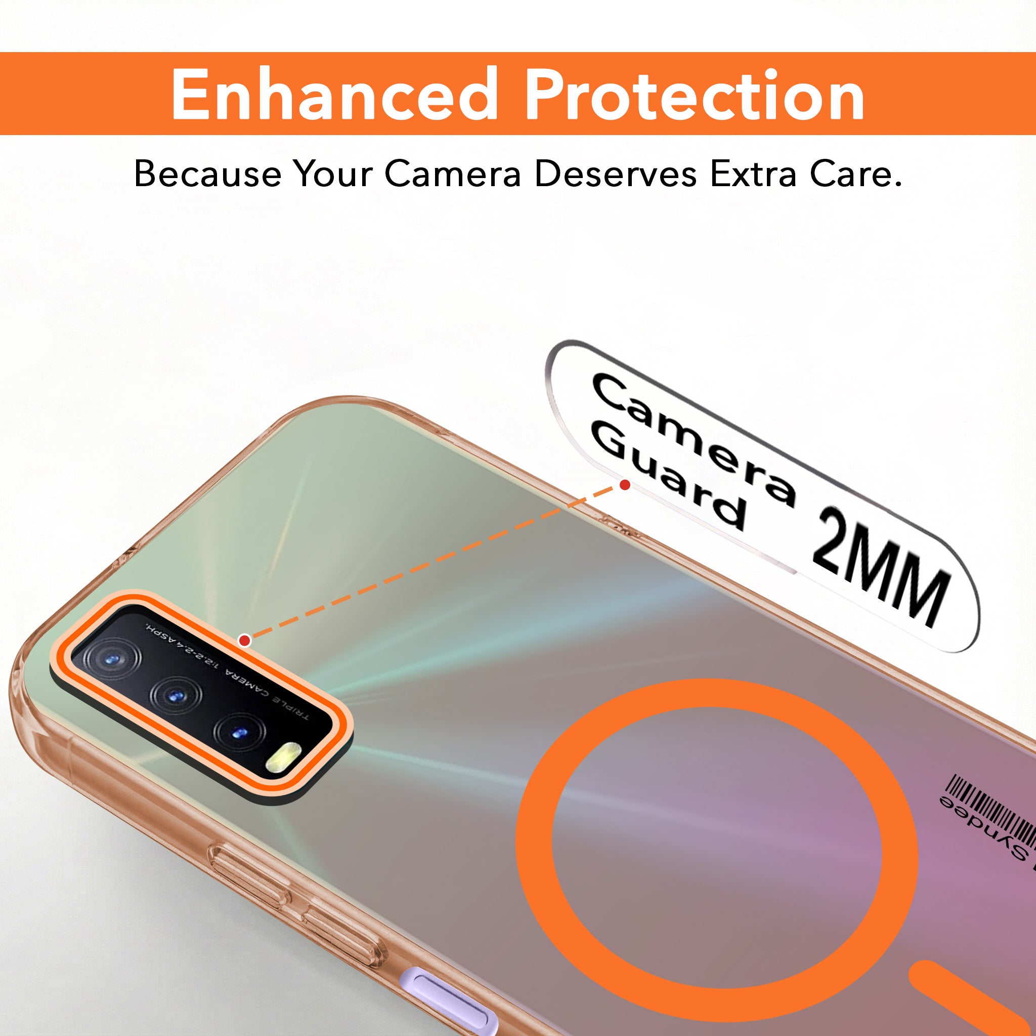 For Vivo Y20 | Y20i Back Cover Case (Soft Touch | Camera Bump Protection | MagSafe Compatible | Matte Finish)