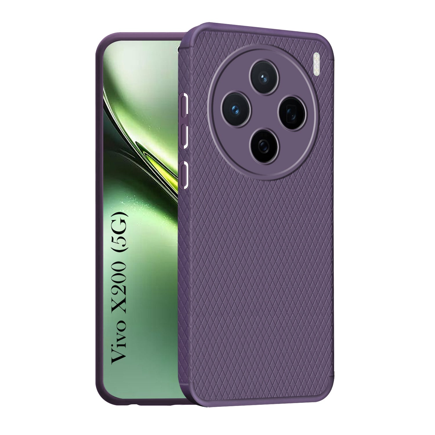 For Vivo X200 5G Back Cover Case (Liquid Silicone | Side Grip | Camera Protection)