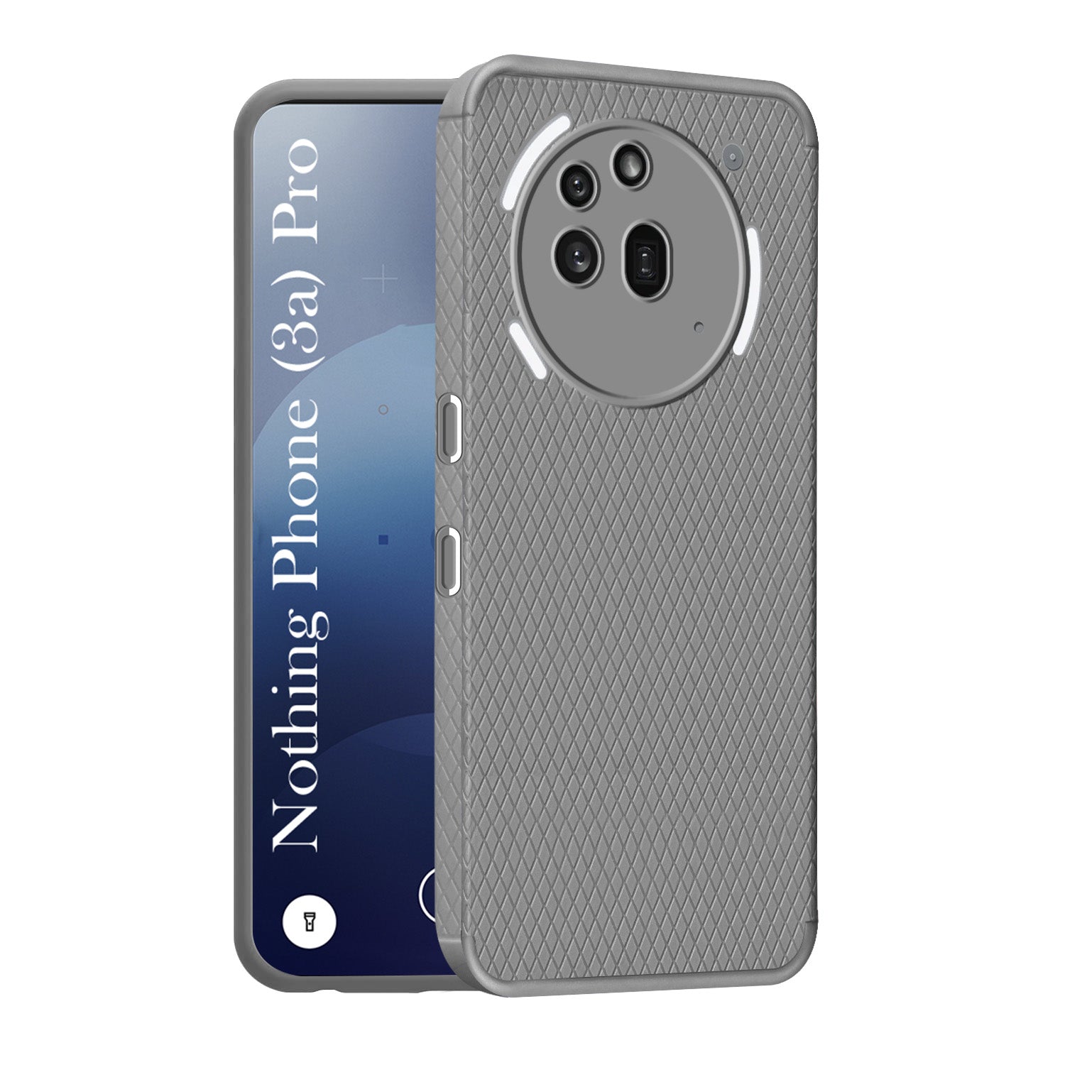 For Nothing Phone 3A Pro 5G Back Cover Case (Liquid Silicone | Side Grip | Camera Protection)