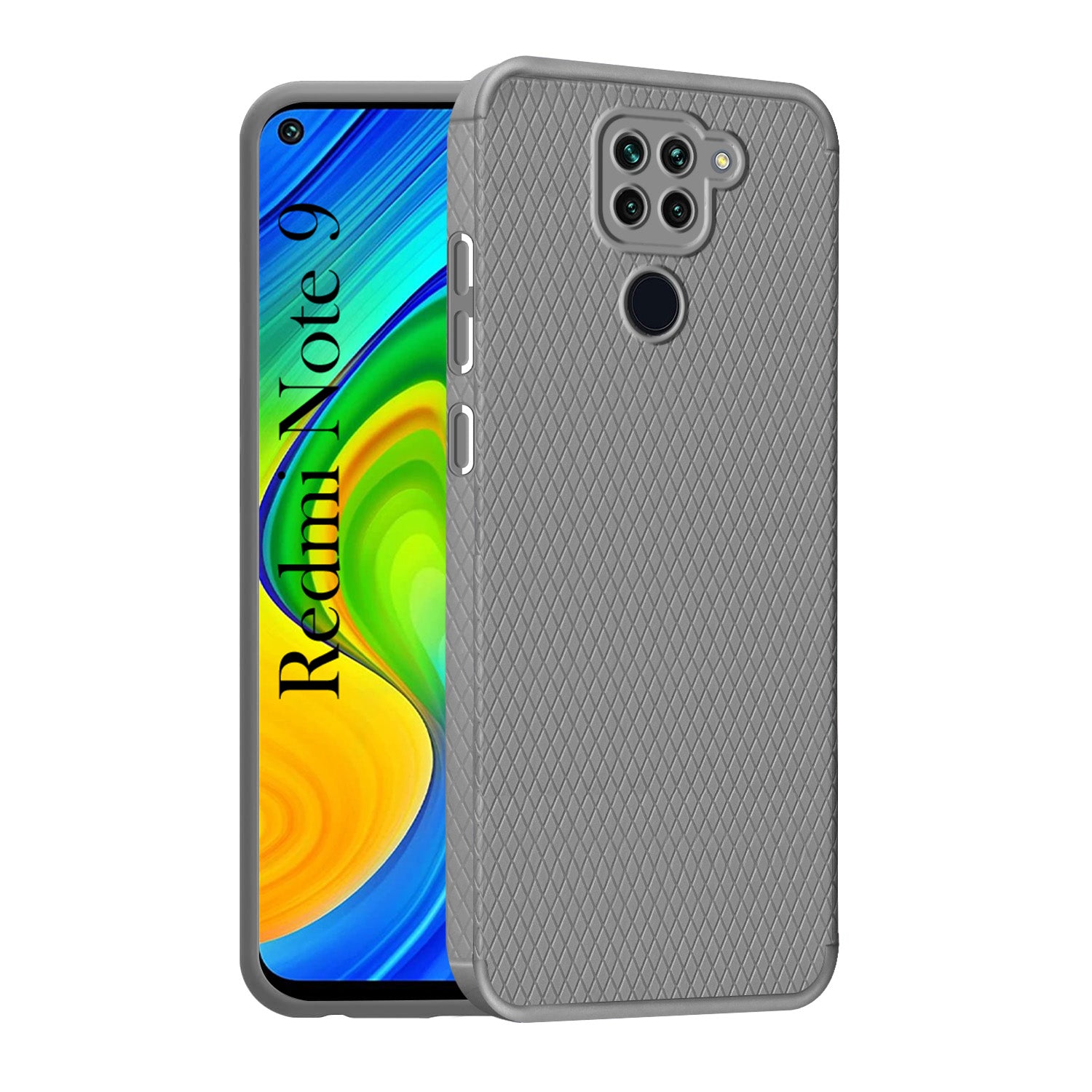 For Xiaomi Mi Redmi Note 9 Back Cover Case Liquid Silicone (Camera Protection | Side Grip Texture | Soft and Flexible)