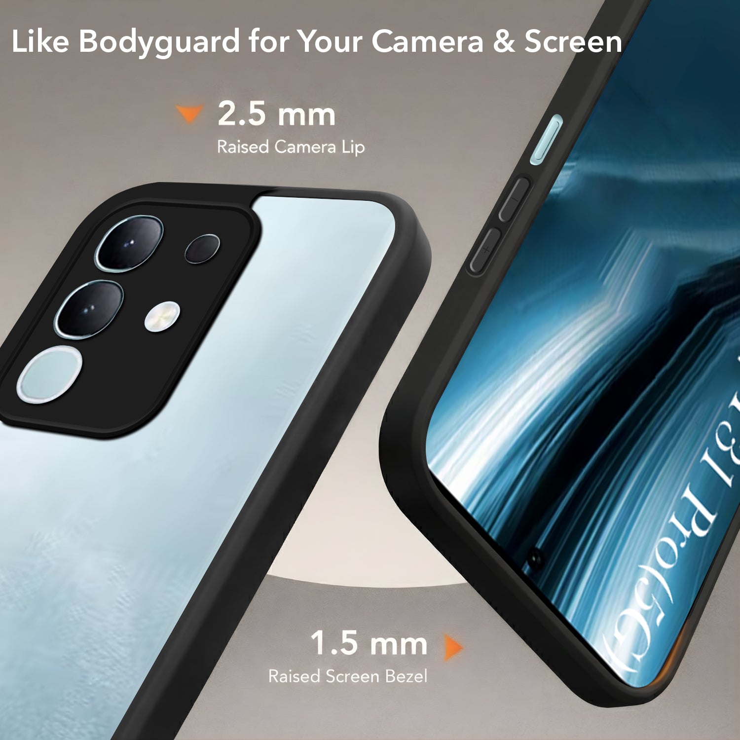For Vivo T4x | Vivo Y31 Pro Back Cover Case (Built-in Stand | Lifetime Anti Yellow | Kickstand Shockproof | Camera Protection | MagSafe Compatible)