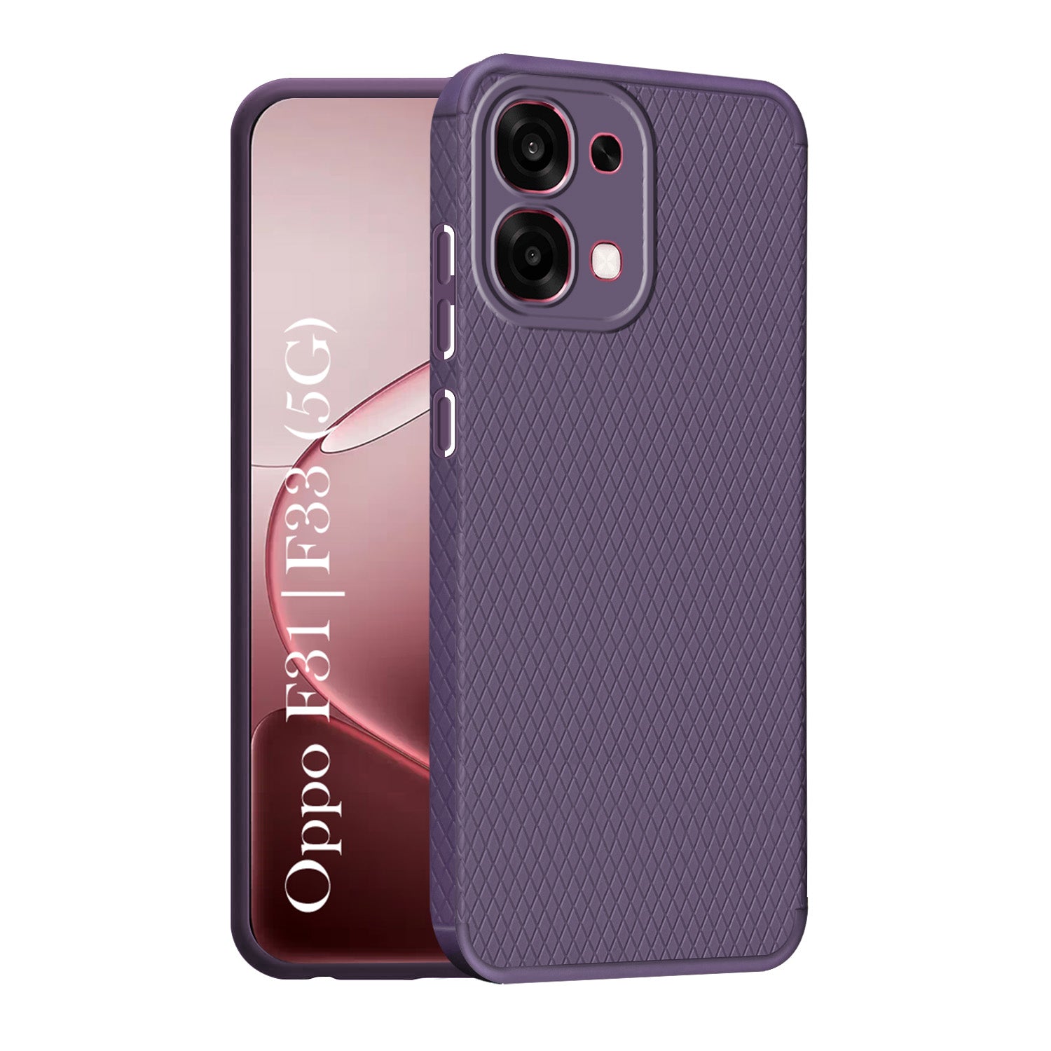 For Oppo F31 5G | Oppo F33 5G Back Cover Case Liquid Silicone (Camera Protection | Side Grip Texture | Soft and Flexible)
