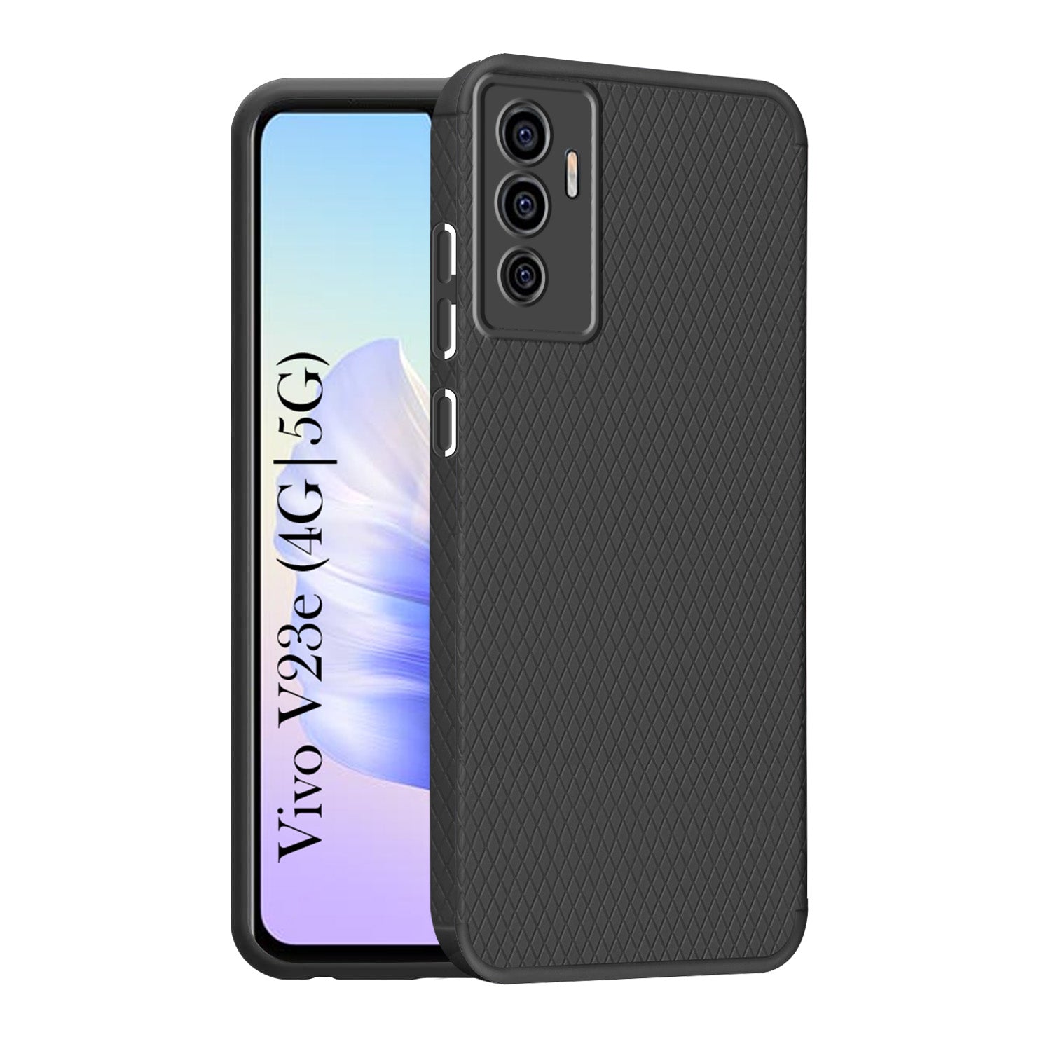 For Vivo V23e 4G | 5G Back Cover Case (Liquid Silicone | Side Grip | Camera Protection)