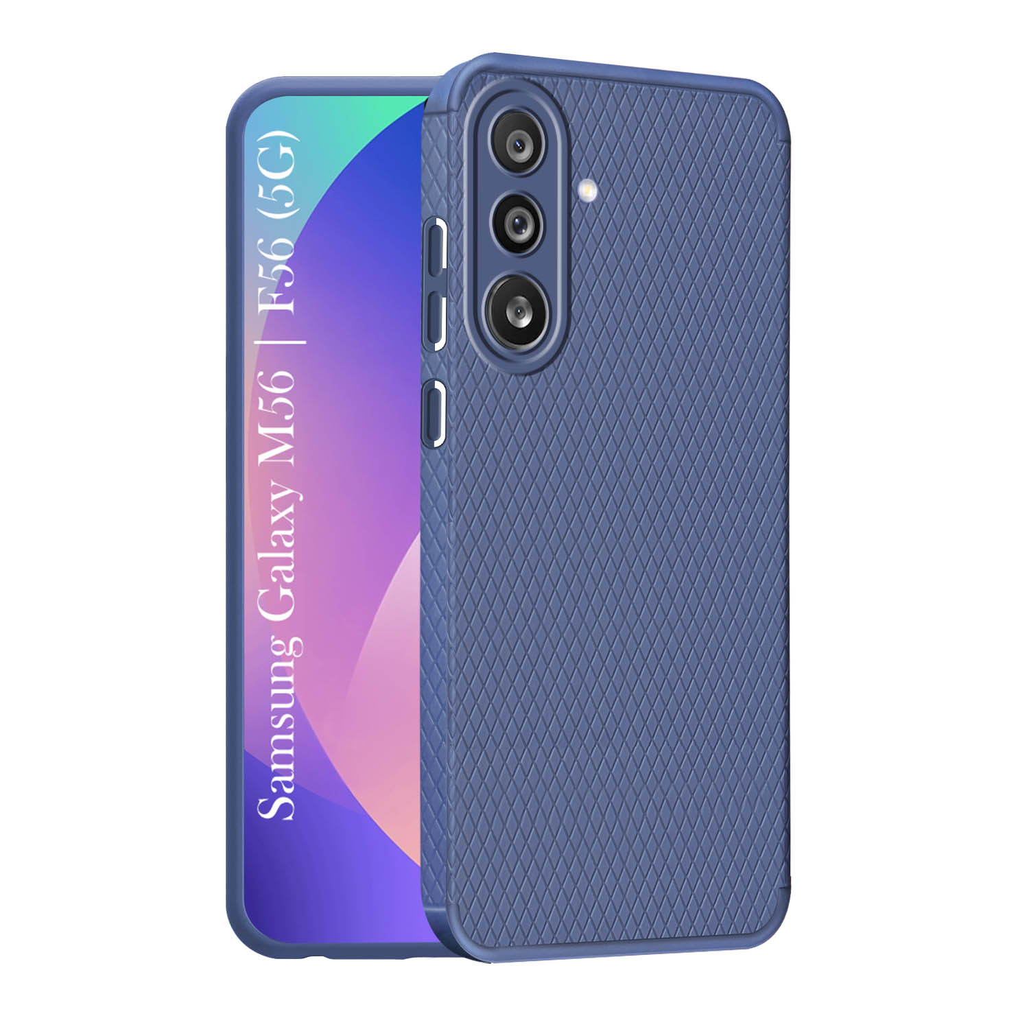For Samsung Galaxy M56 | Samsung Galaxy F56 Back Cover Case (Liquid Silicone | Side Grip | Camera Protection)