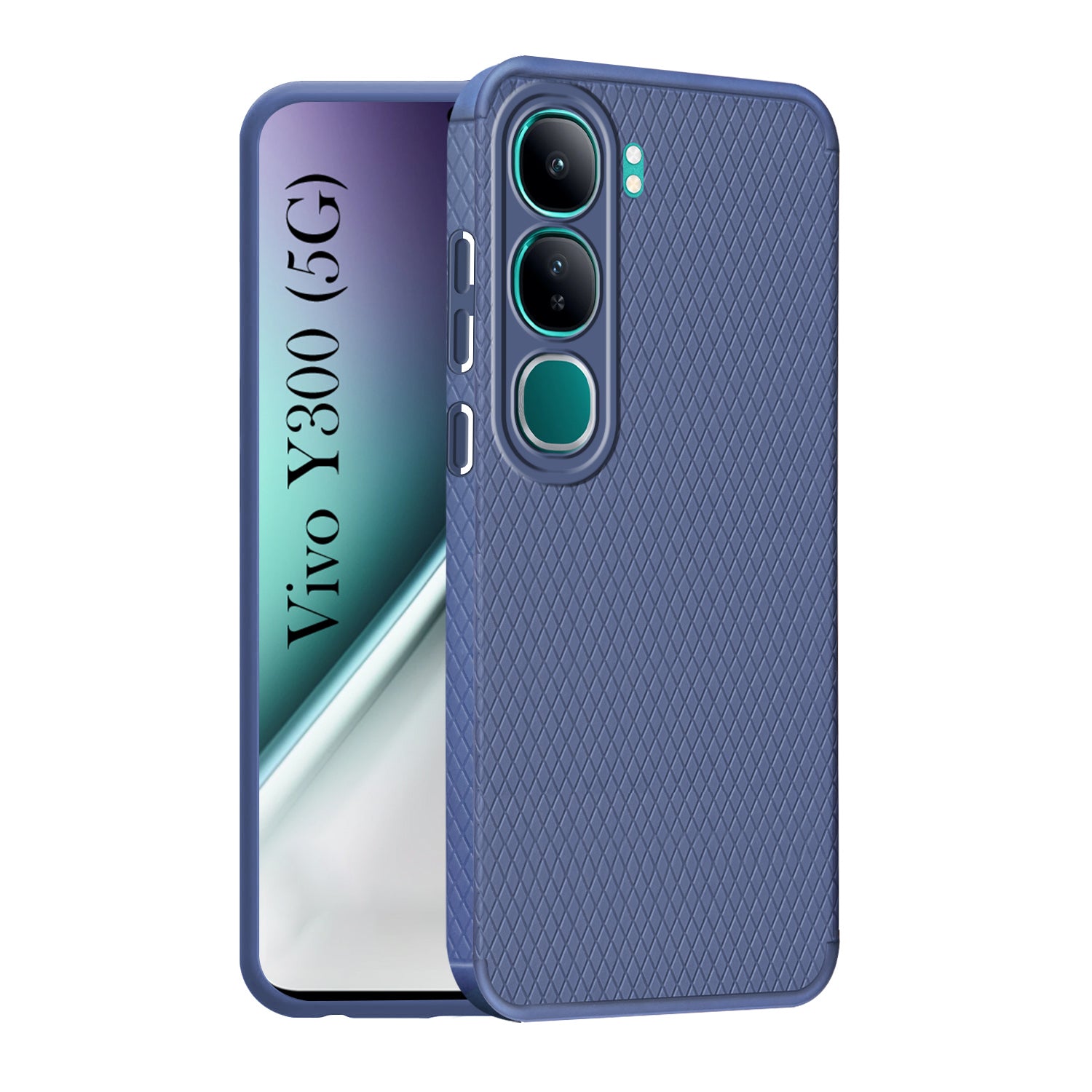 For Vivo Y300 Back Cover Case (Liquid Silicone | Side Grip | Camera Protection)