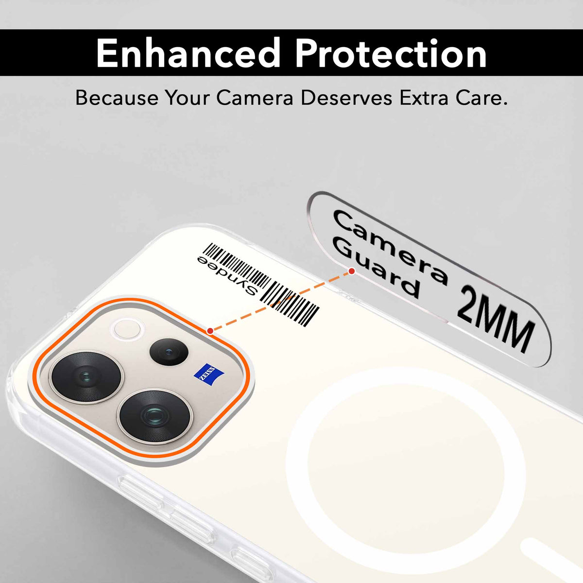 For Vivo V70 | Vivo V70 Elite 5G Back Cover Case (Soft Touch | Camera Bump Protection | MagSafe Compatible | Matte Finish)
