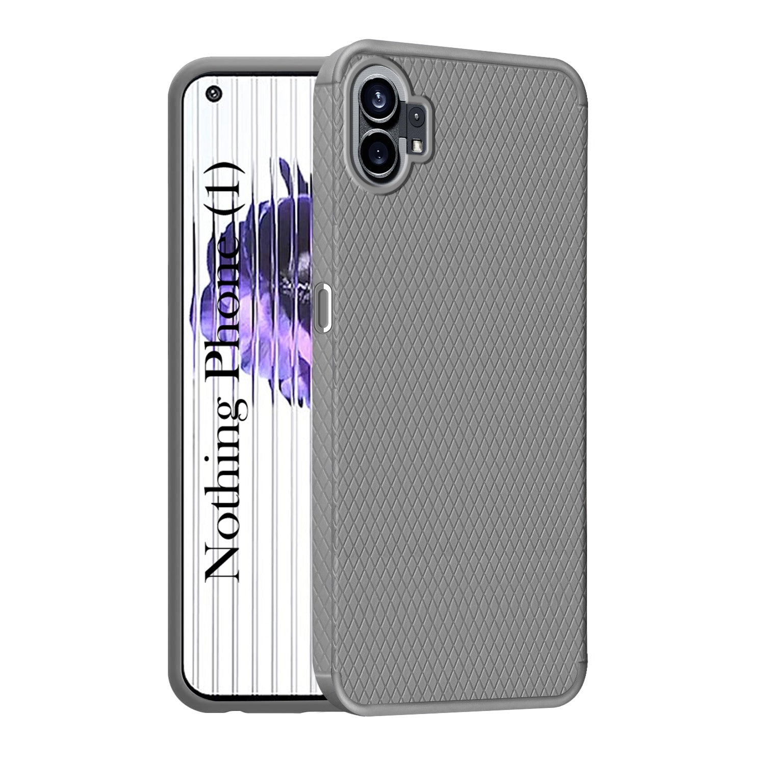 For Nothing Phone 1 Back Cover Case (Liquid Silicone | Side Grip | Camera Protection)