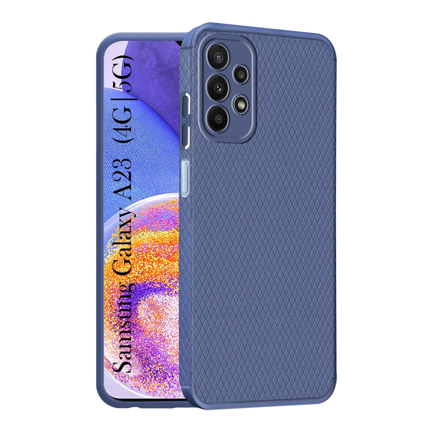 For Samsung Galaxy A23 4G | 5G Back Cover Case (Liquid Silicone | Side Grip | Camera Protection)