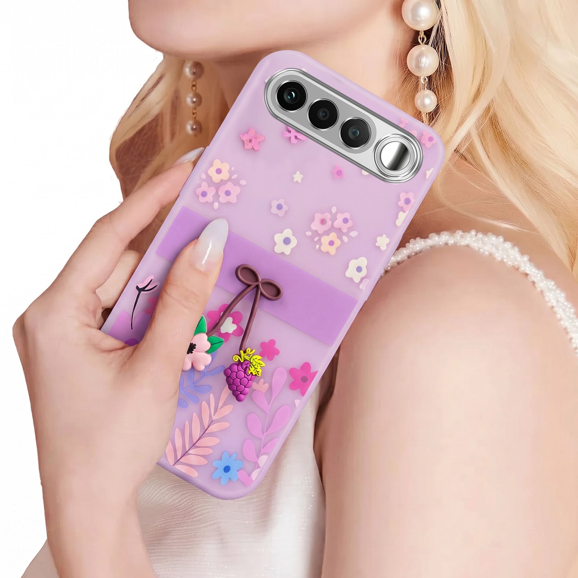 For Realme 16 Back Cover Case (3D Cute Cartoons | Hard Back Side Soft | Matte Premium Finish | HD Printing)