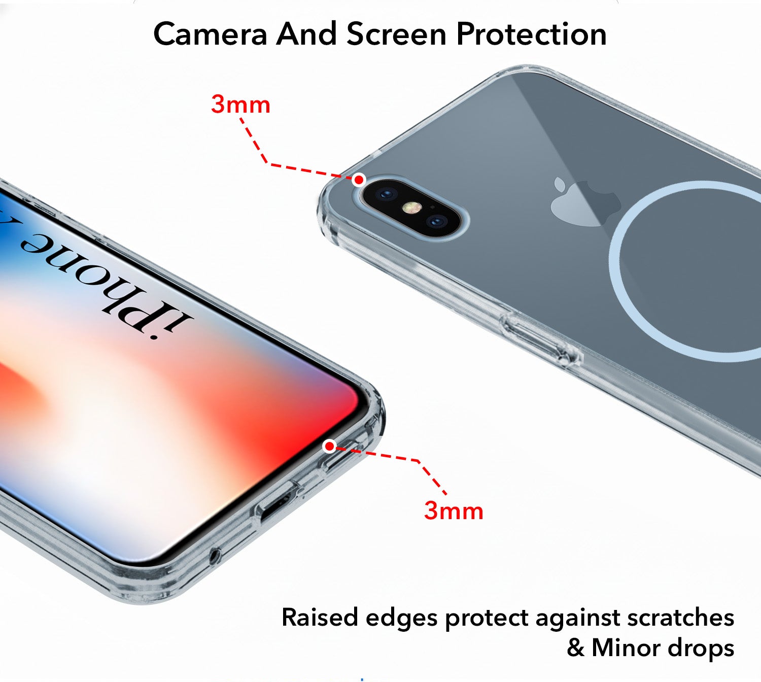 For Apple iPhone X Back Cover Case Silicone (Slim Paper Thin | Camera Protection Bump | Minimalist Professional | Soft Flexible)
