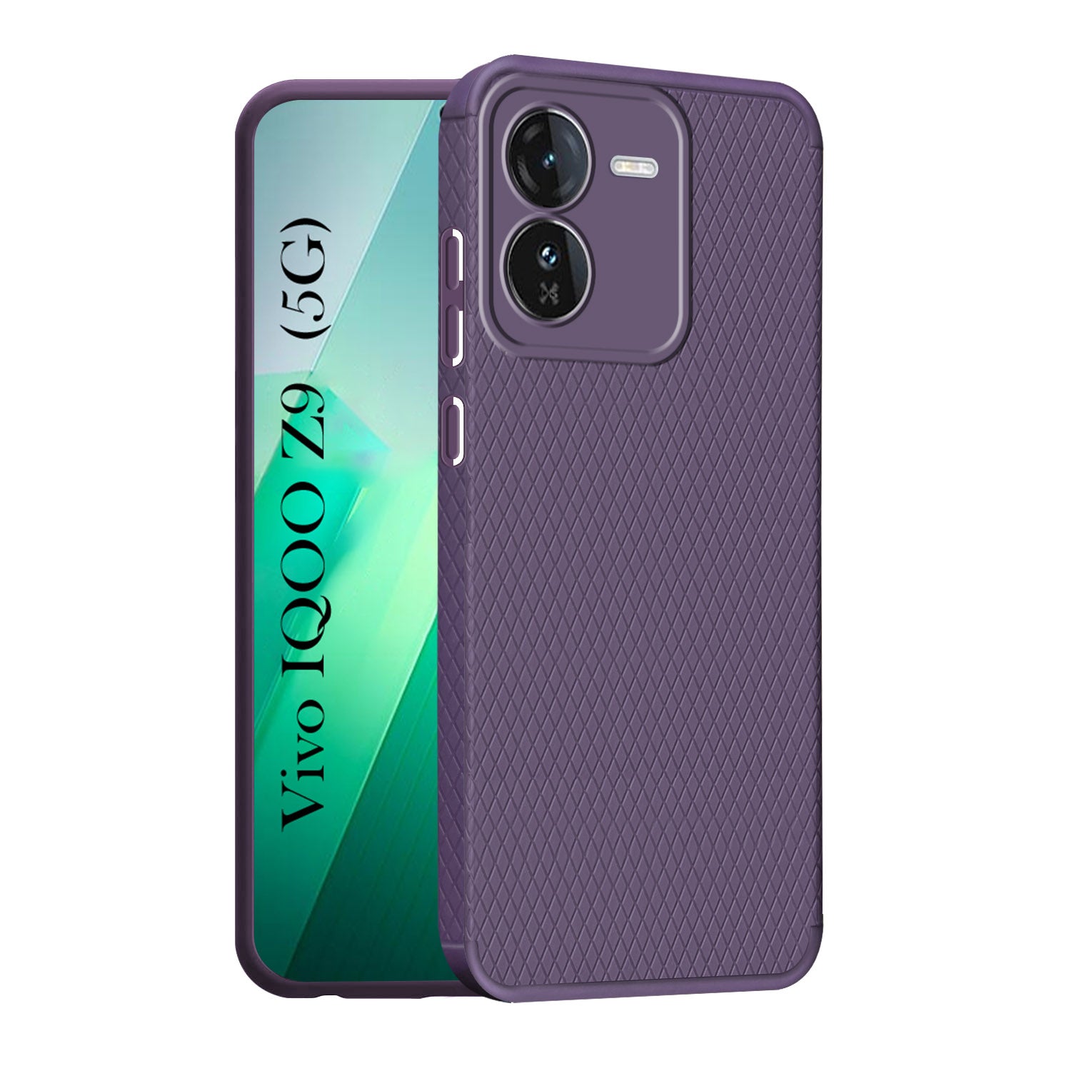 For Vivo IQOO Z9 5G Back Cover Case (Liquid Silicone | Side Grip | Camera Protection)