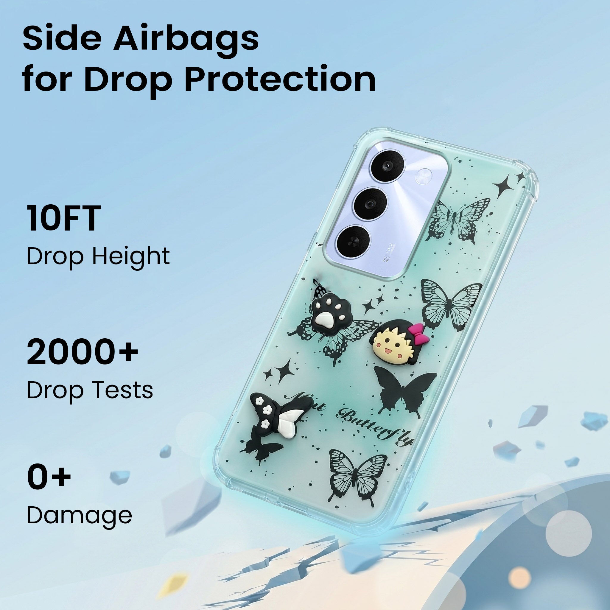 For Realme C83 5G Back Cover Case (3D Cute Cartoons | Hard Back Side Soft | Matte Premium Finish | HD Printing)