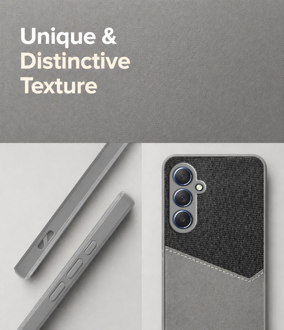 For Samsung Galaxy M54 5G Back Cover Case (Dual PU Leather Stitch | Professional Minimalist | Soft and Flexible)