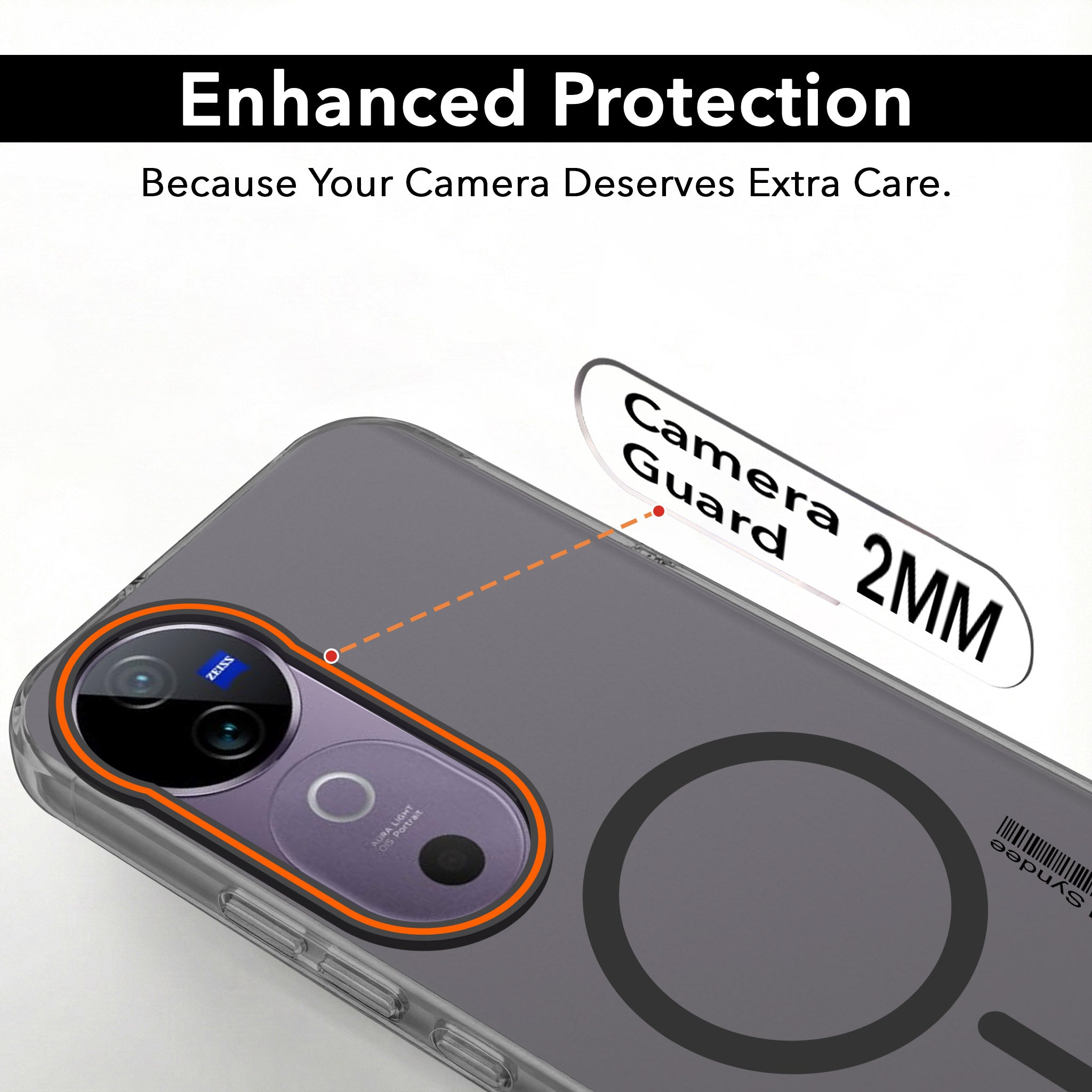 For Vivo V40 | Vivo V40 Pro 5G Back Cover Case (Soft Touch | Camera Bump Protection | MagSafe Compatible | Matte Finish)