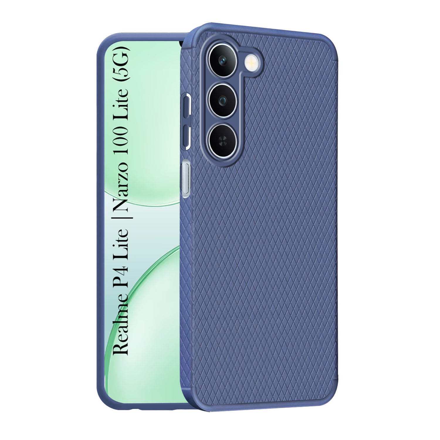 For Realme P4 Lite 5G | Realme Narzo 100 Lite 5G Back Cover Case Liquid Silicone (Camera Protection | Side Grip Texture | Soft and Flexible)
