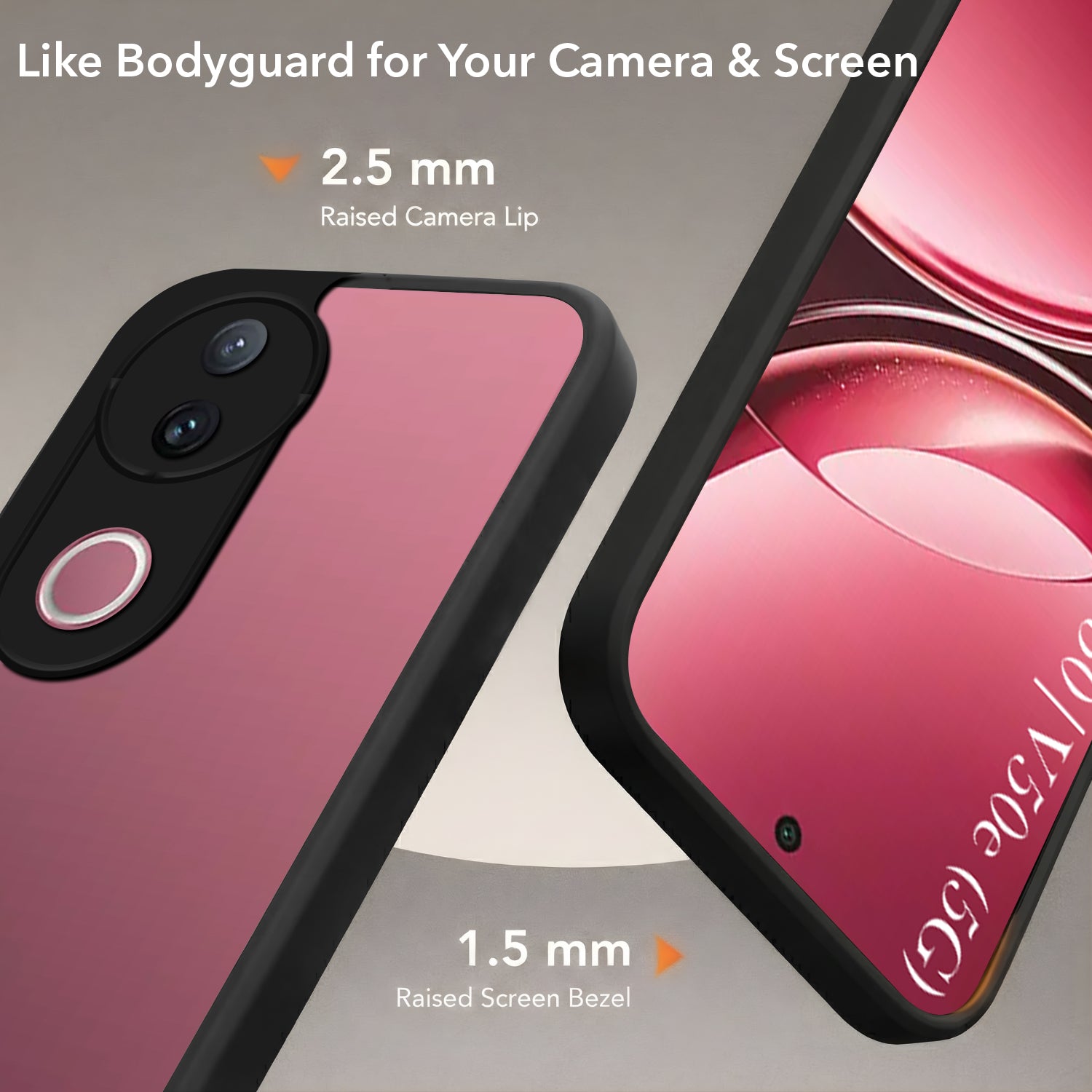 For Vivo V50 | Vivo V50e Back Cover Case (Built-in Stand | Lifetime Anti Yellow | Kickstand Shockproof | Camera Protection | MagSafe Compatible)