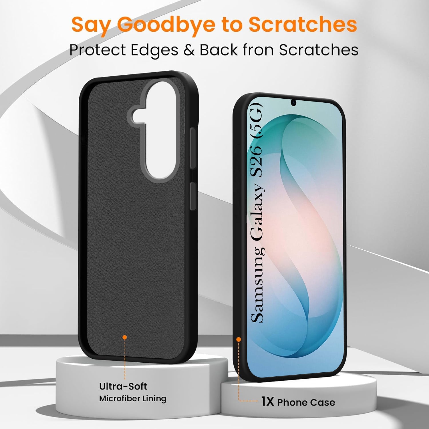 For Samsung Galaxy S26 5G Back Cover Case Rubberised  (Textured Grip Design | Micro-Fiber Cloth Inside | Slim and Light Weight | Soft Touch and Feel)