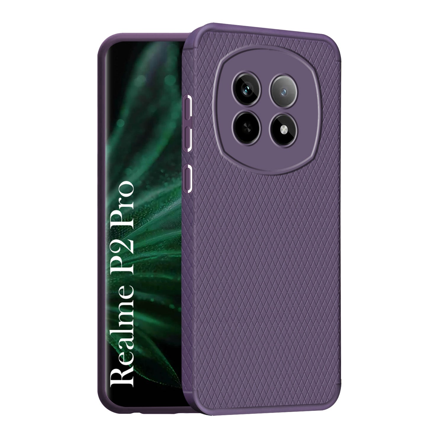 For Realme P2 Pro Back Cover Case (Liquid Silicone | Side Grip | Camera Protection)