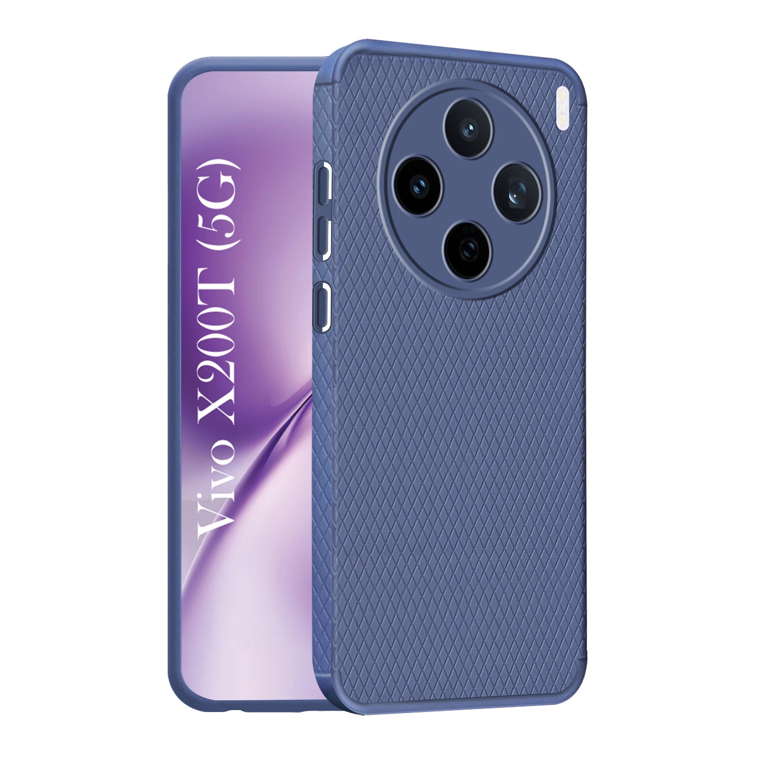 For Vivo X200T Back Cover Case Liquid Silicone (Camera Protection | Side Grip Texture | Soft and Flexible)