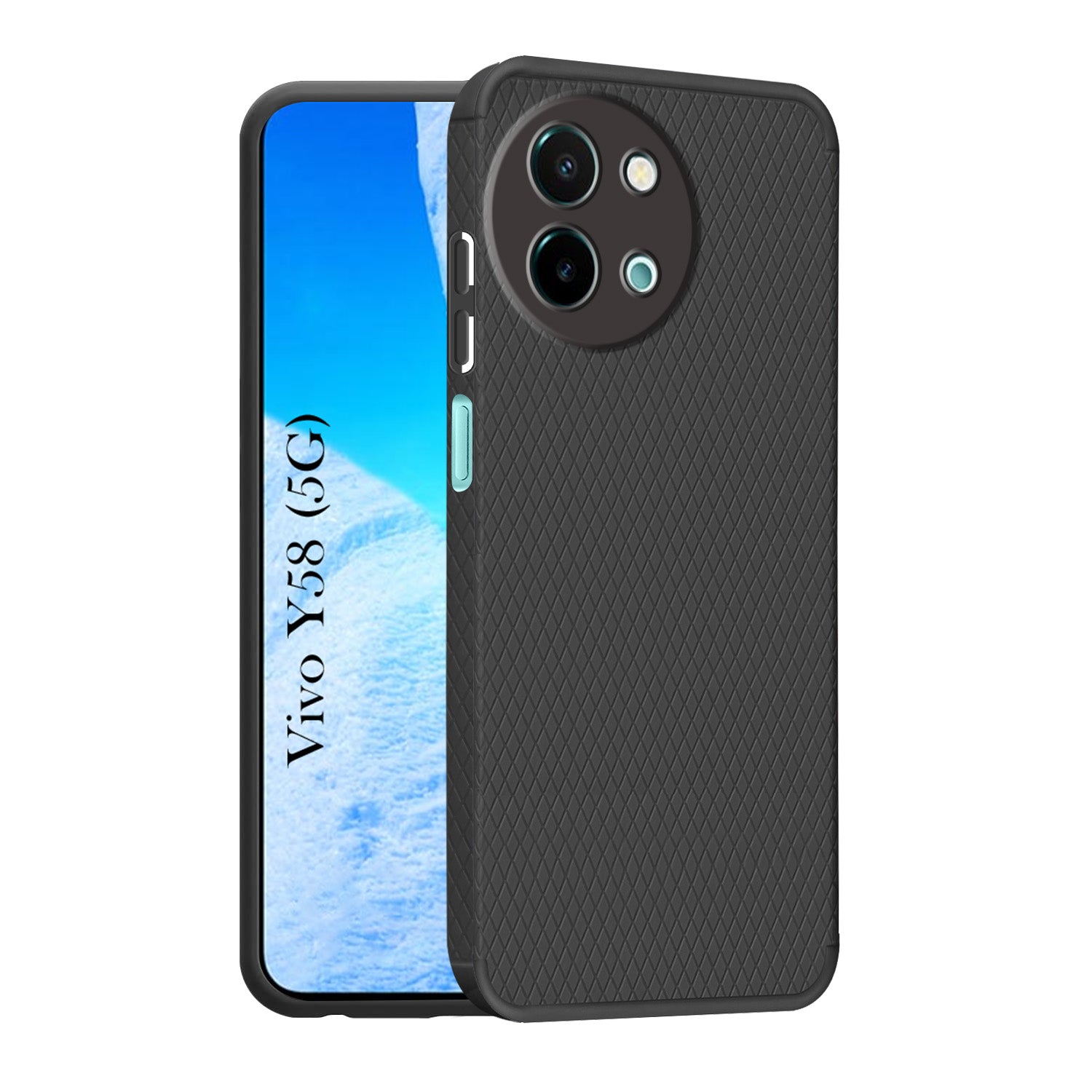 For Vivo Y58 5G Back Cover Case (Liquid Silicone | Side Grip | Camera Protection)
