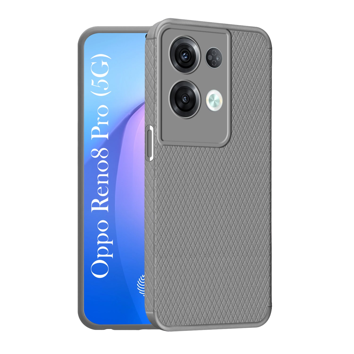For Oppo Reno8 Pro 5G | Reno 8 Pro 5G Back Cover Case Liquid Silicone (Camera Protection | Side Grip Texture | Soft and Flexible)