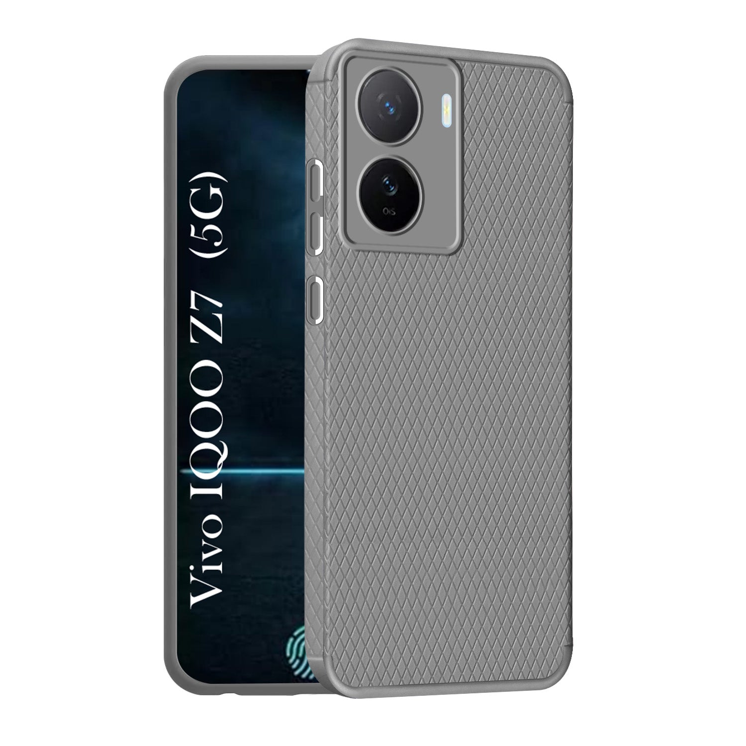 For Vivo IQOO Z7 5G Back Cover Case (Liquid Silicone | Side Grip | Camera Protection)
