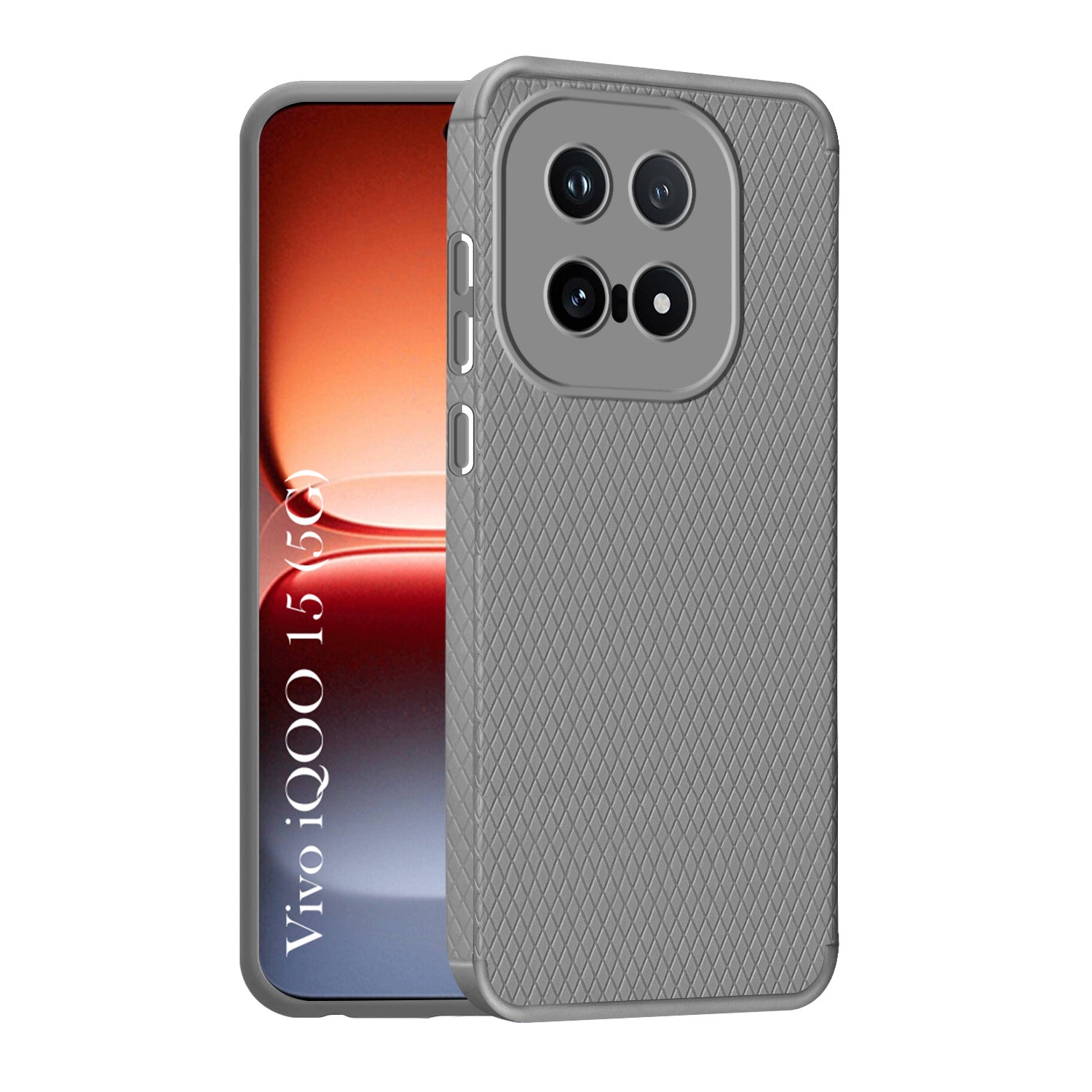 For Vivo iQOO 15 5G Back Cover Case Liquid Silicone (Camera Protection | Side Grip Texture | Soft and Flexible)