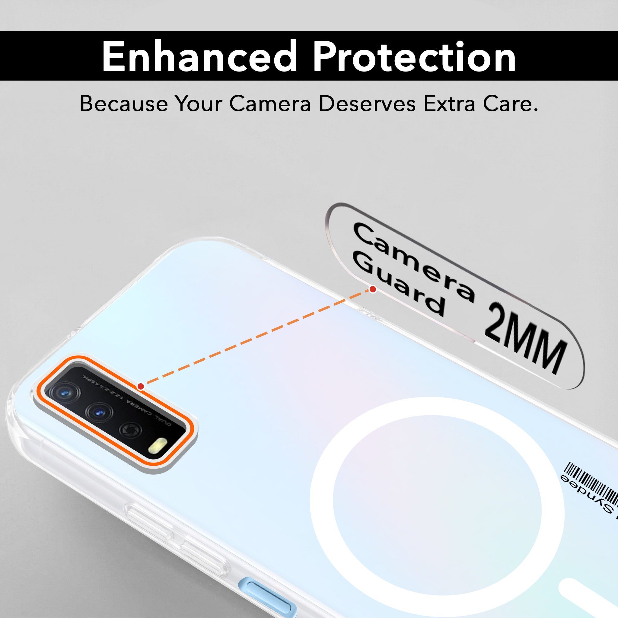 For Vivo Y12s | Y11s | Y12G Back Cover Case (Soft Touch | Camera Bump Protection | MagSafe Compatible | Matte Finish)