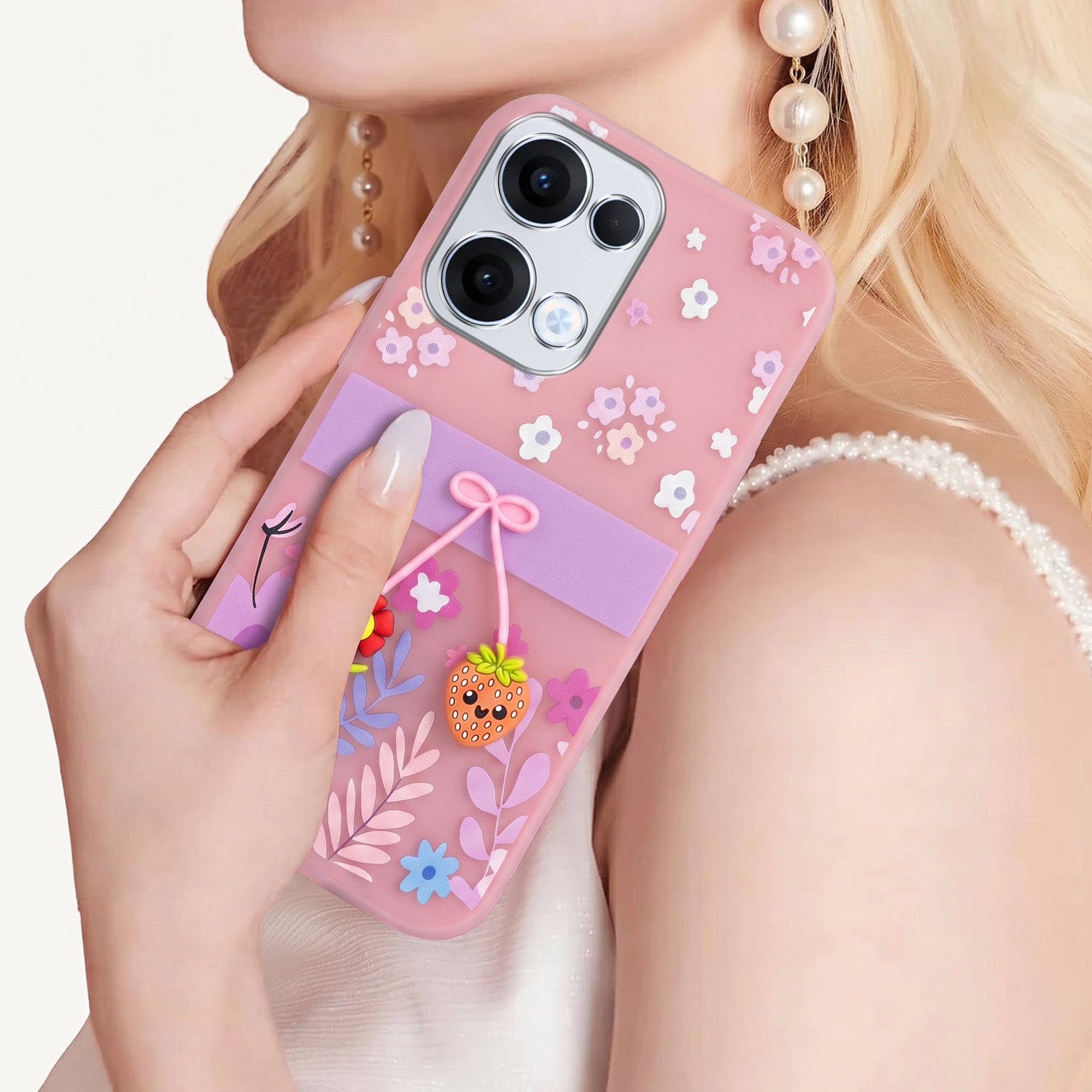 For Oppo Reno13 | Oppo Reno 13 Back Cover Case (3D Cute Cartoons | Hard Back Side Soft | Matte Premium Finish | HD Printing) (Copy) (Copy)