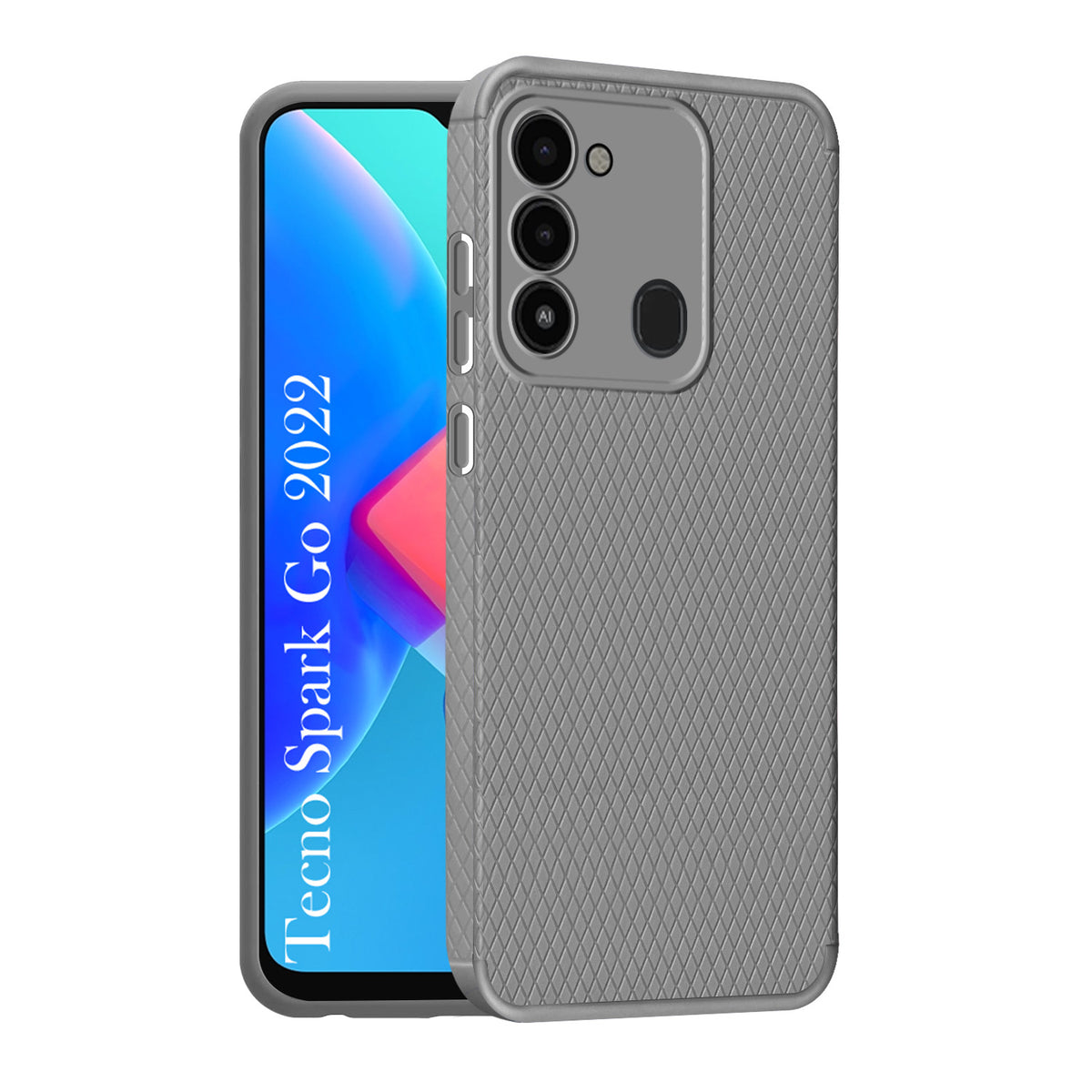 For Tecno Spark Go 2022 Back Cover Case (Liquid Silicone | Side Grip | Camera Protection)