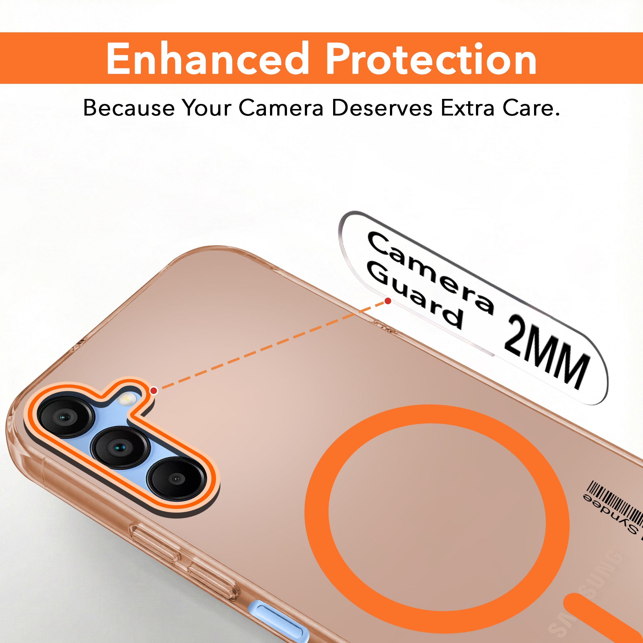For Samsung Galaxy A15 5G Back Cover Case (Soft Touch | Camera Bump Protection | MagSafe Compatible | Matte Finish)
