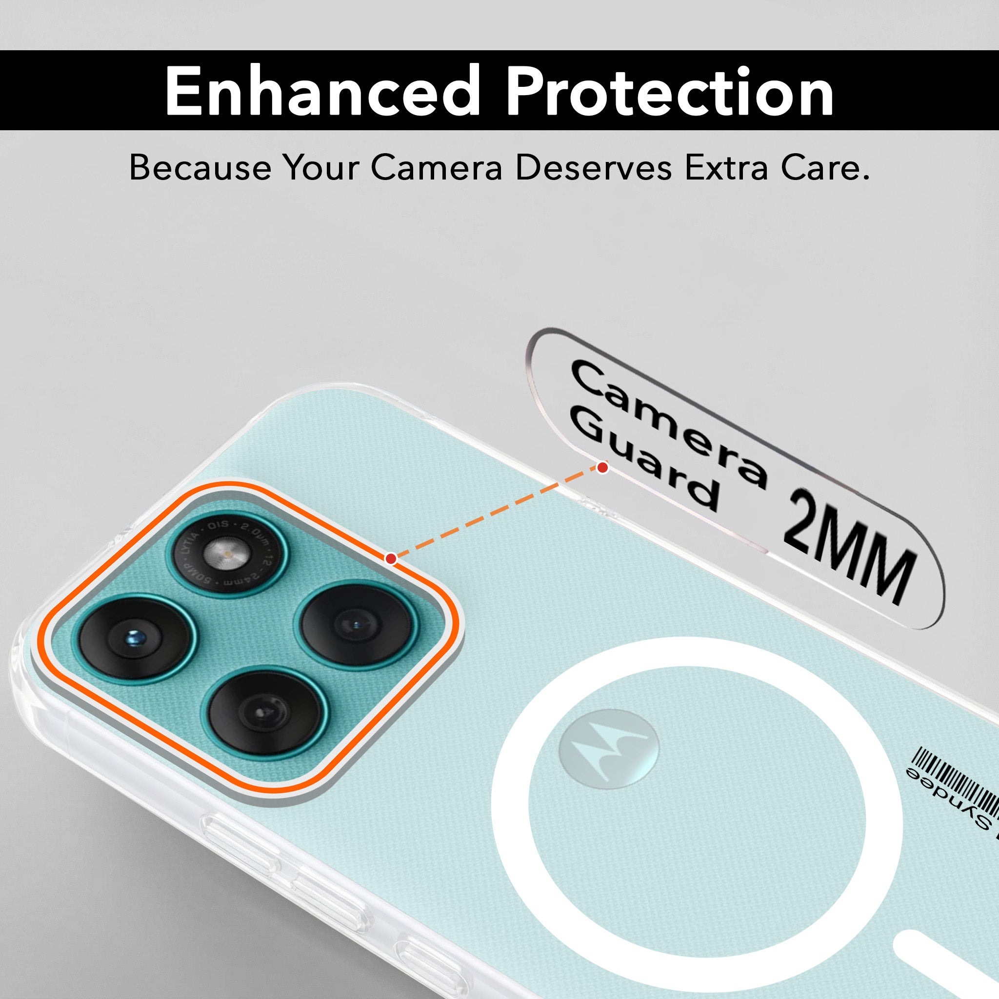 For Motorola Moto Edge 60 Fusion Back Cover Case (Soft Touch | Camera Bump Protection | MagSafe Compatible | Matte Finish)