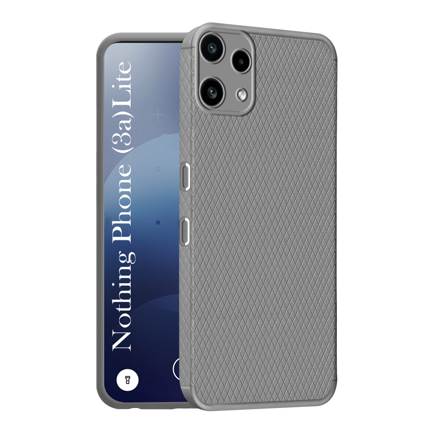 For Nothing Phone 3A Lite Back Cover Case Liquid Silicone (Camera Protection | Side Grip Texture | Soft and Flexible)