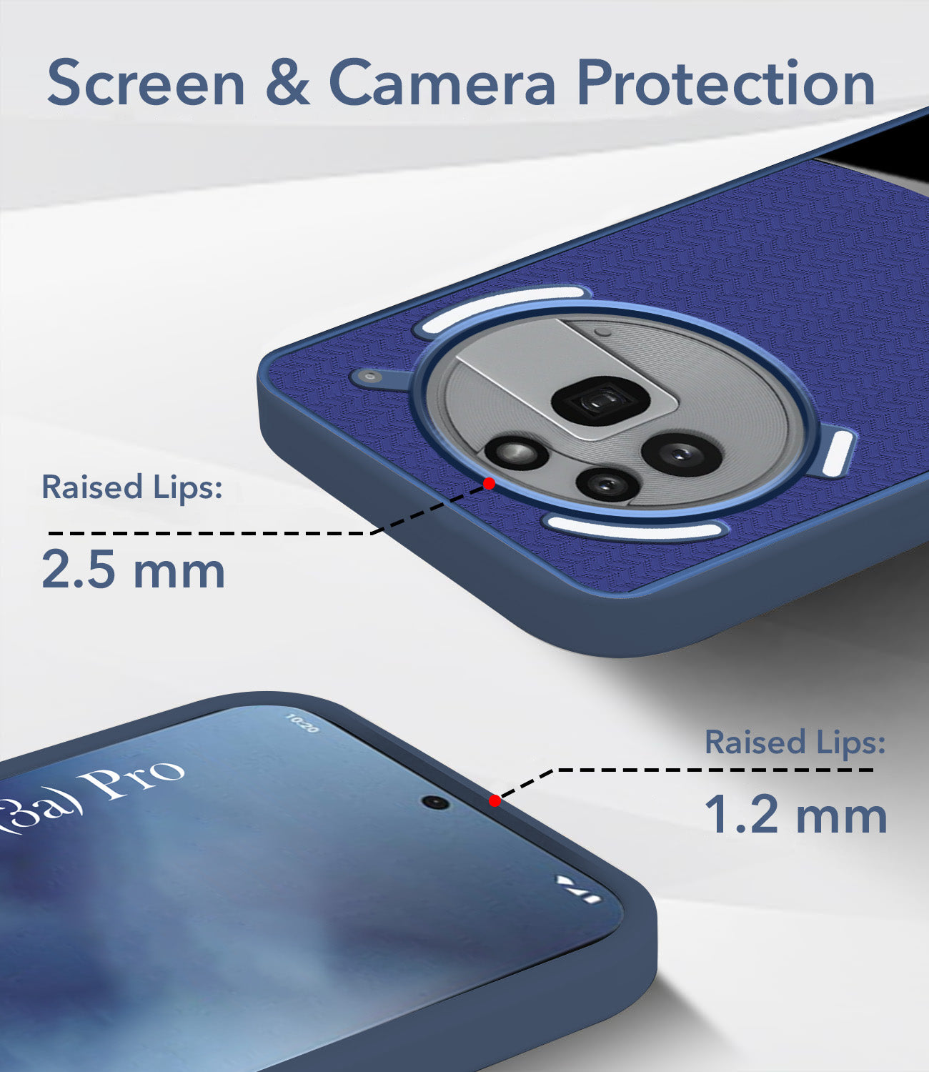 For Nothing Phone 3A Pro 5G Silicone Finish Back Cover Case (Premium Minimalist Professional Feel | Camera Protection Bump)